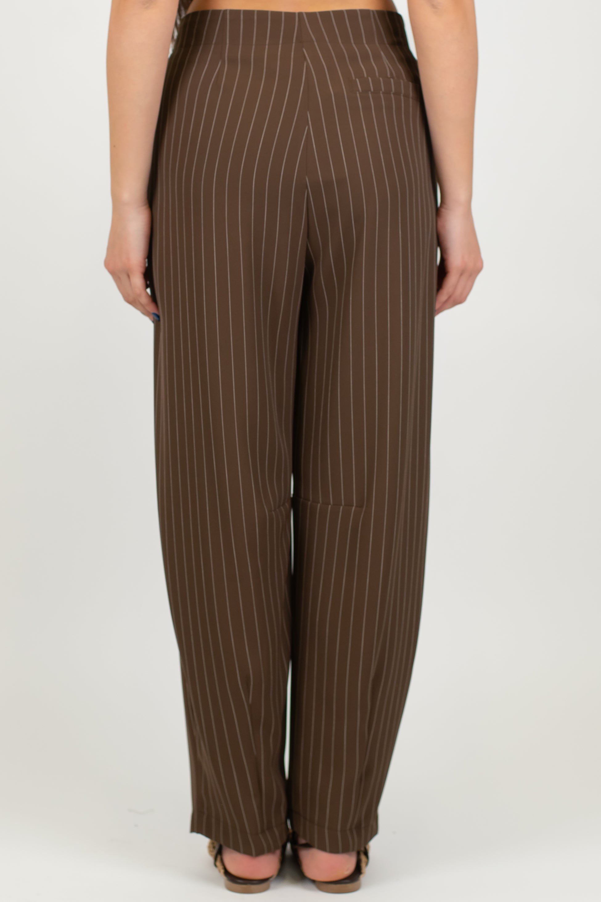 Maryley - Pantalone balloon gessato
