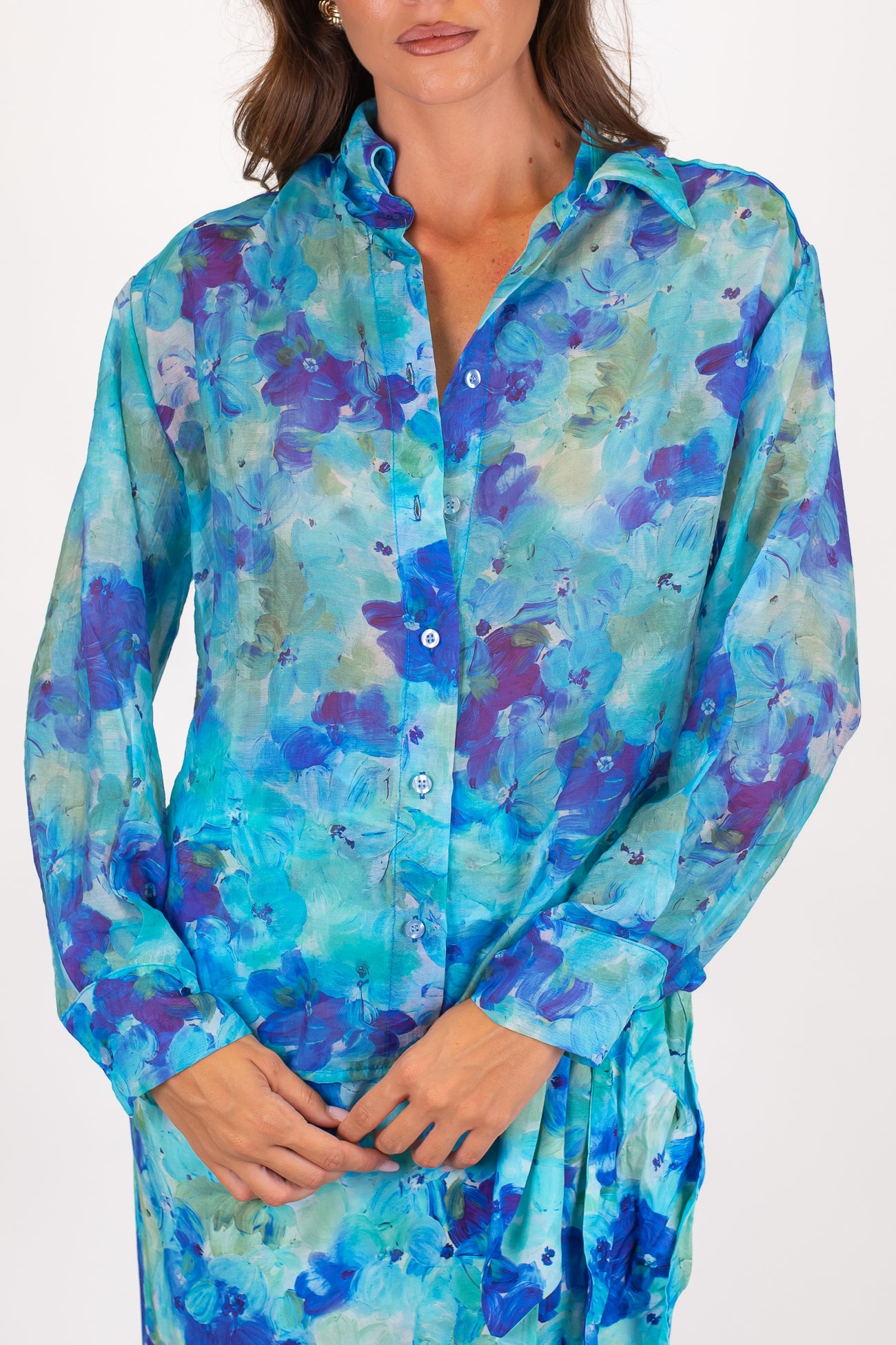 Tensione in - Camicia in lyocell fantasia