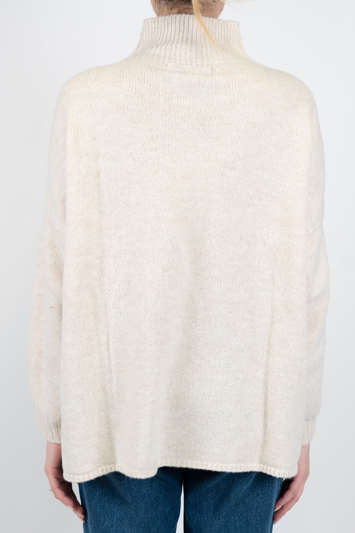 Haveone - Lupetto scollo cratere in misto lana