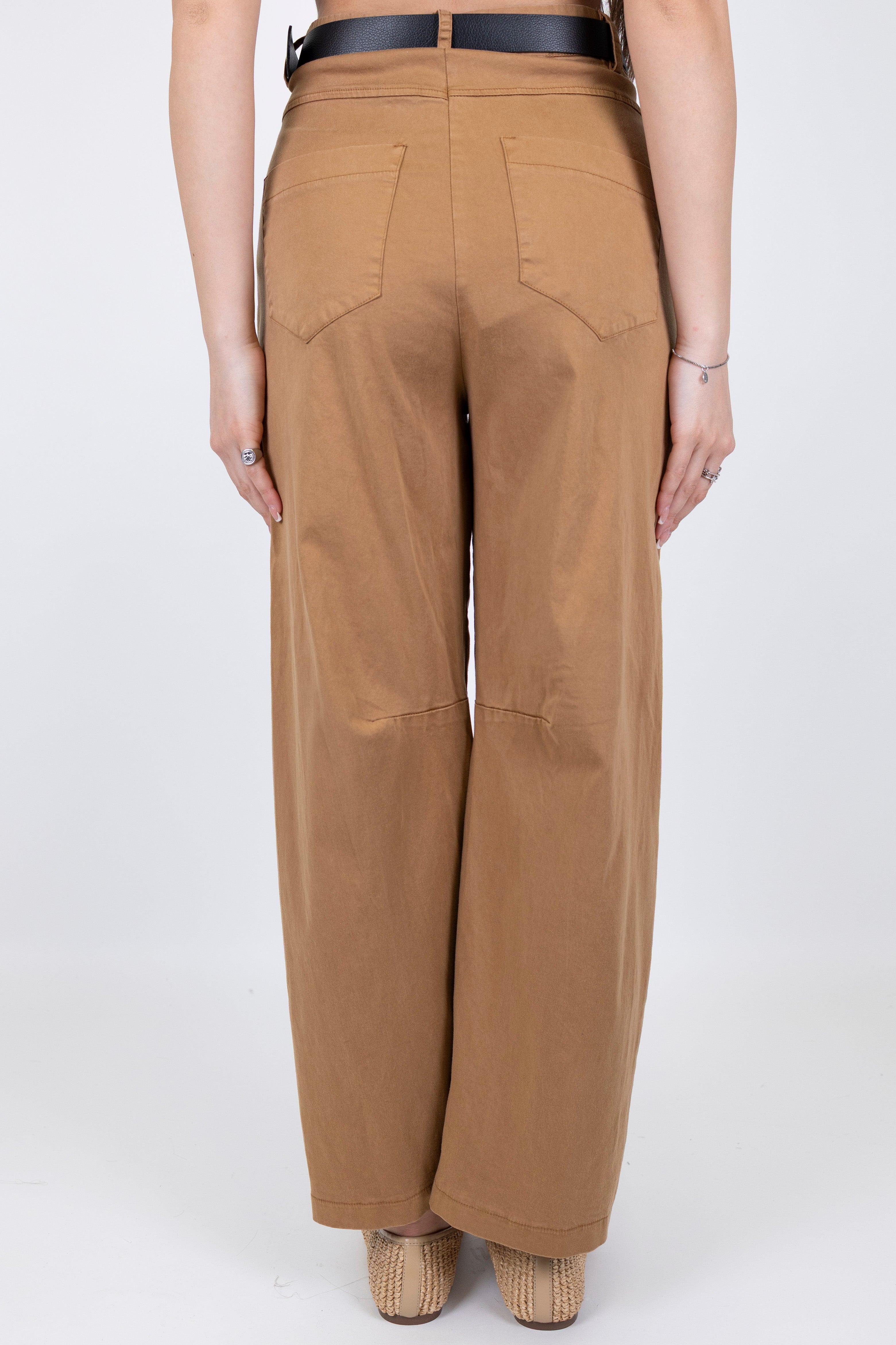 Haveone - Pantalone regular in cotone leggero