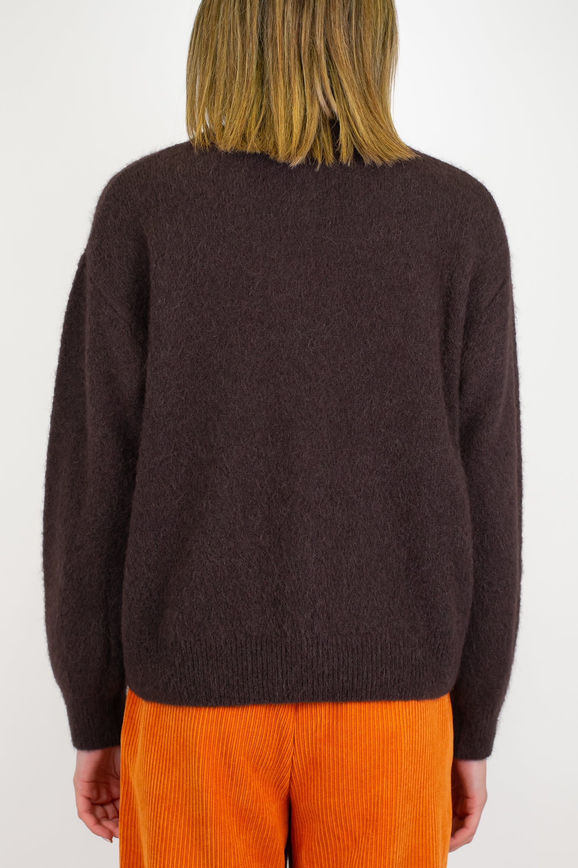 Imperial - Maglia girocollo a scatola in misto lana