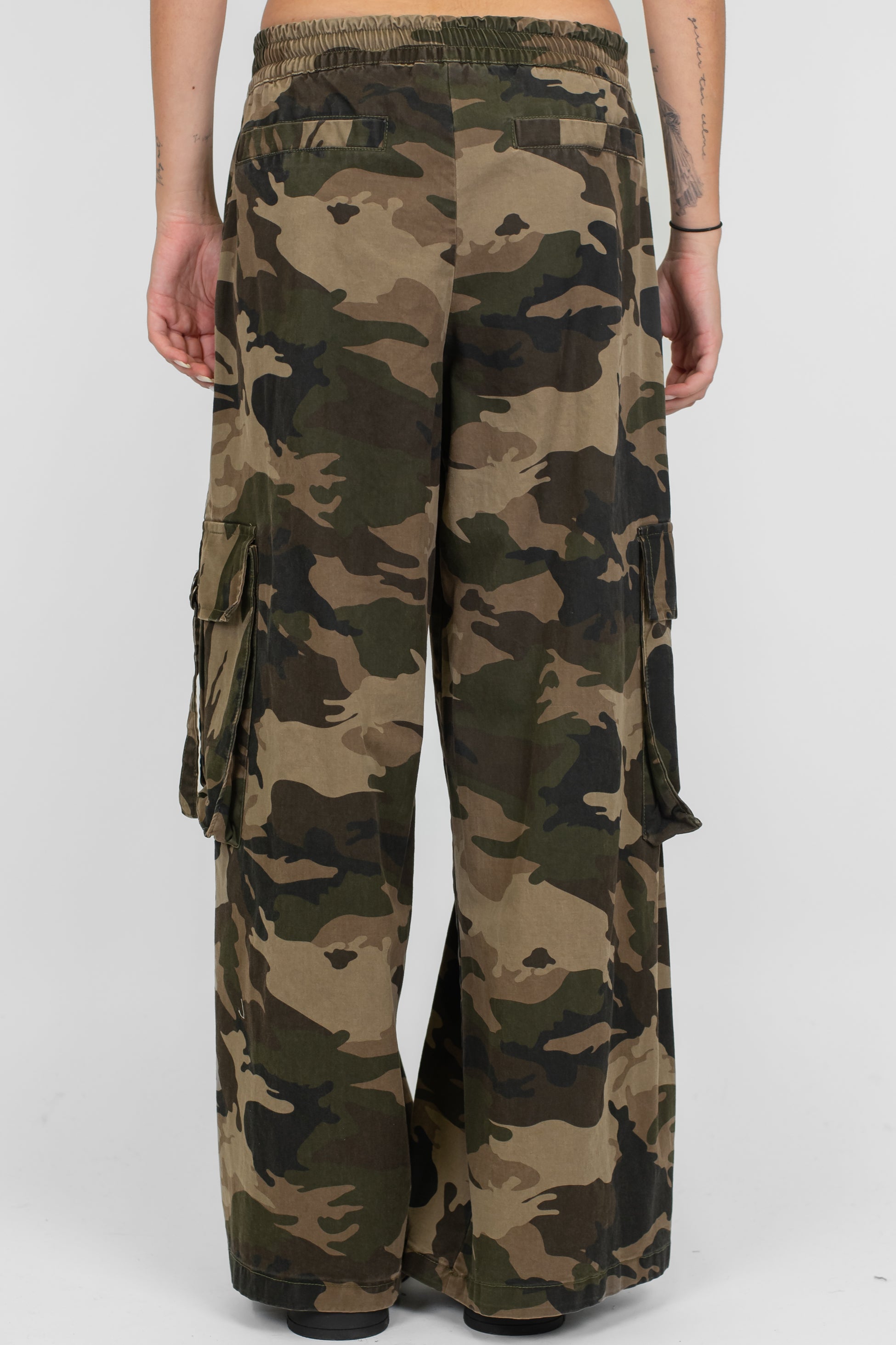 Motel - Pantalone cargo fantasia camouflage