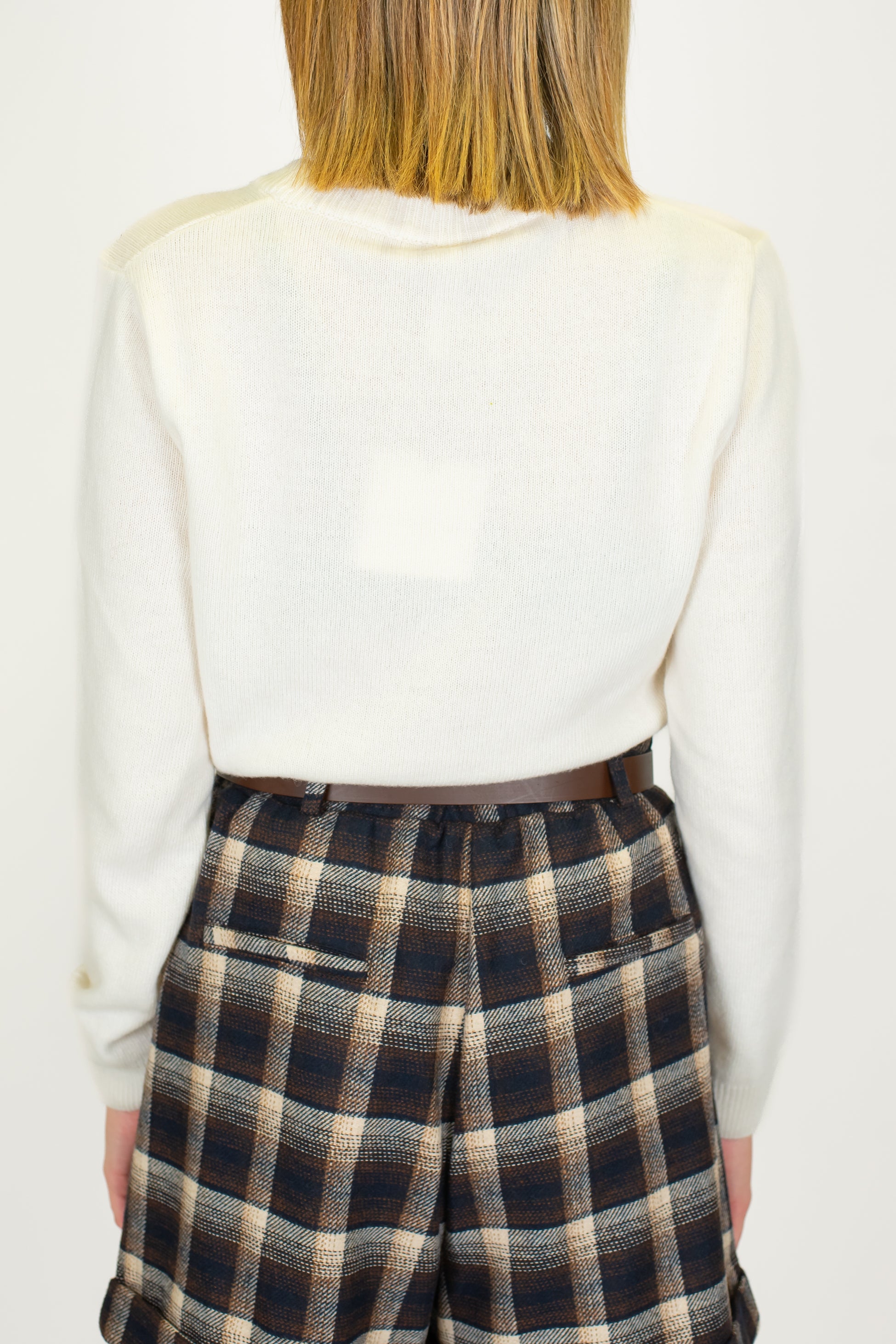 Tensione in - Maglia con scritta in misto lana e cashmere