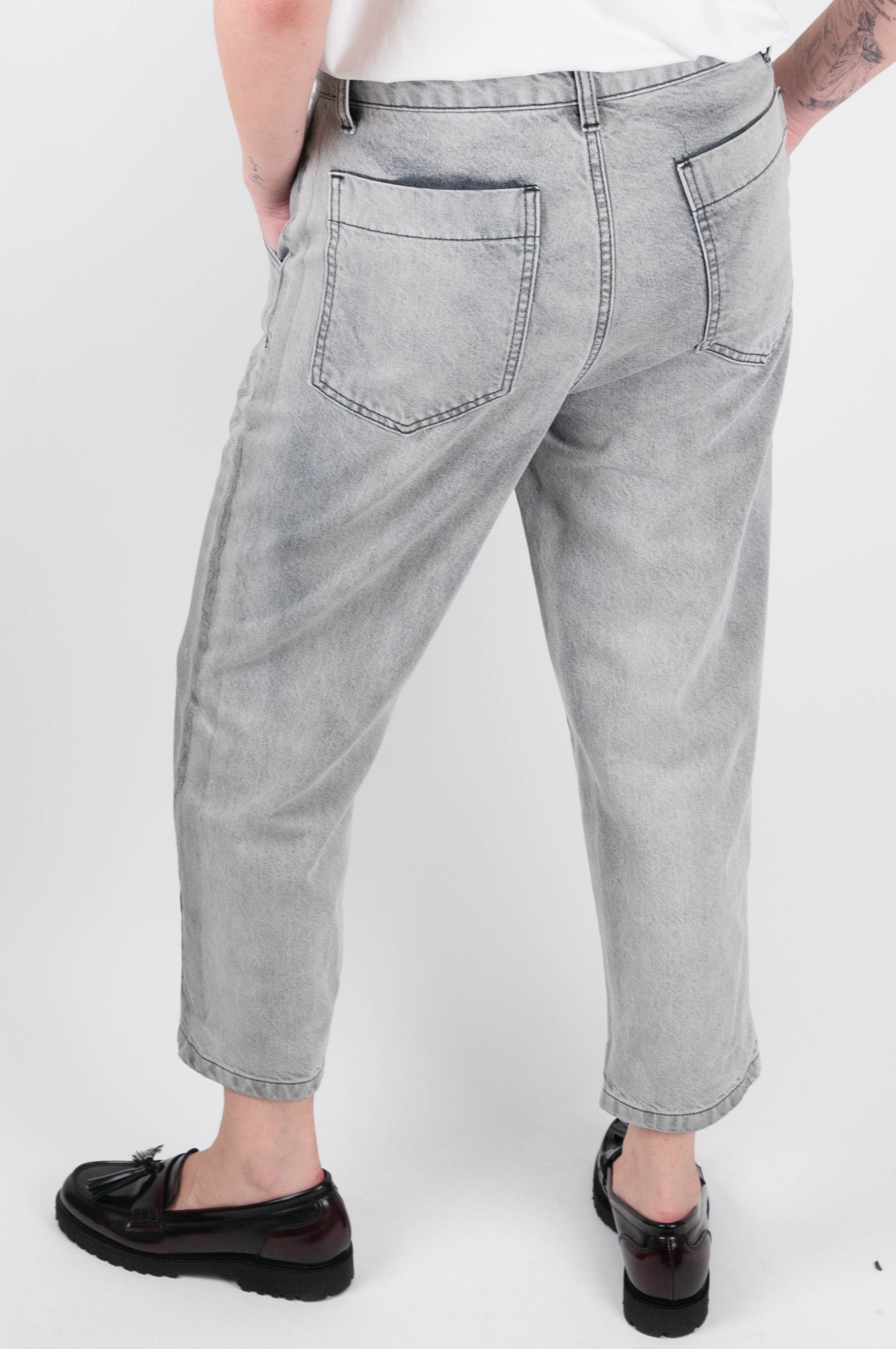 Tensione in - Jeans regular con dettagli effetto spalmato