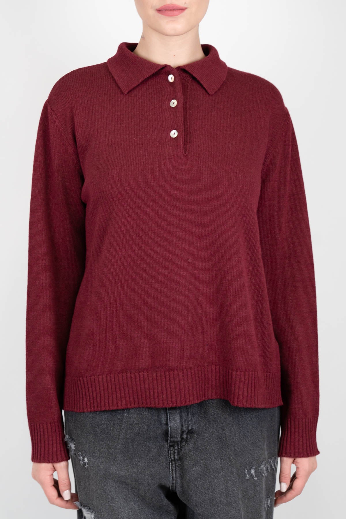 Tensione in - Polo in maglia in misto lana e cashmere