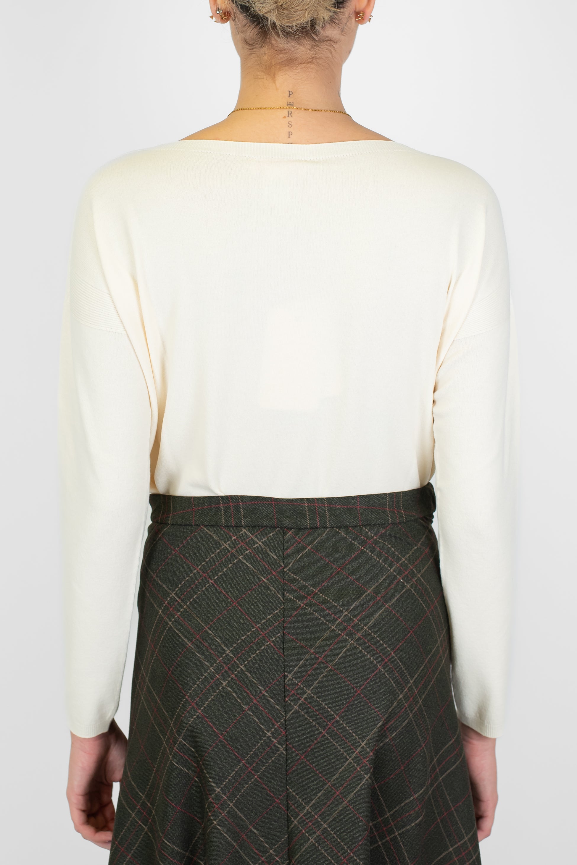 Kontatto - Maglia paricollo con spacchetti laterali