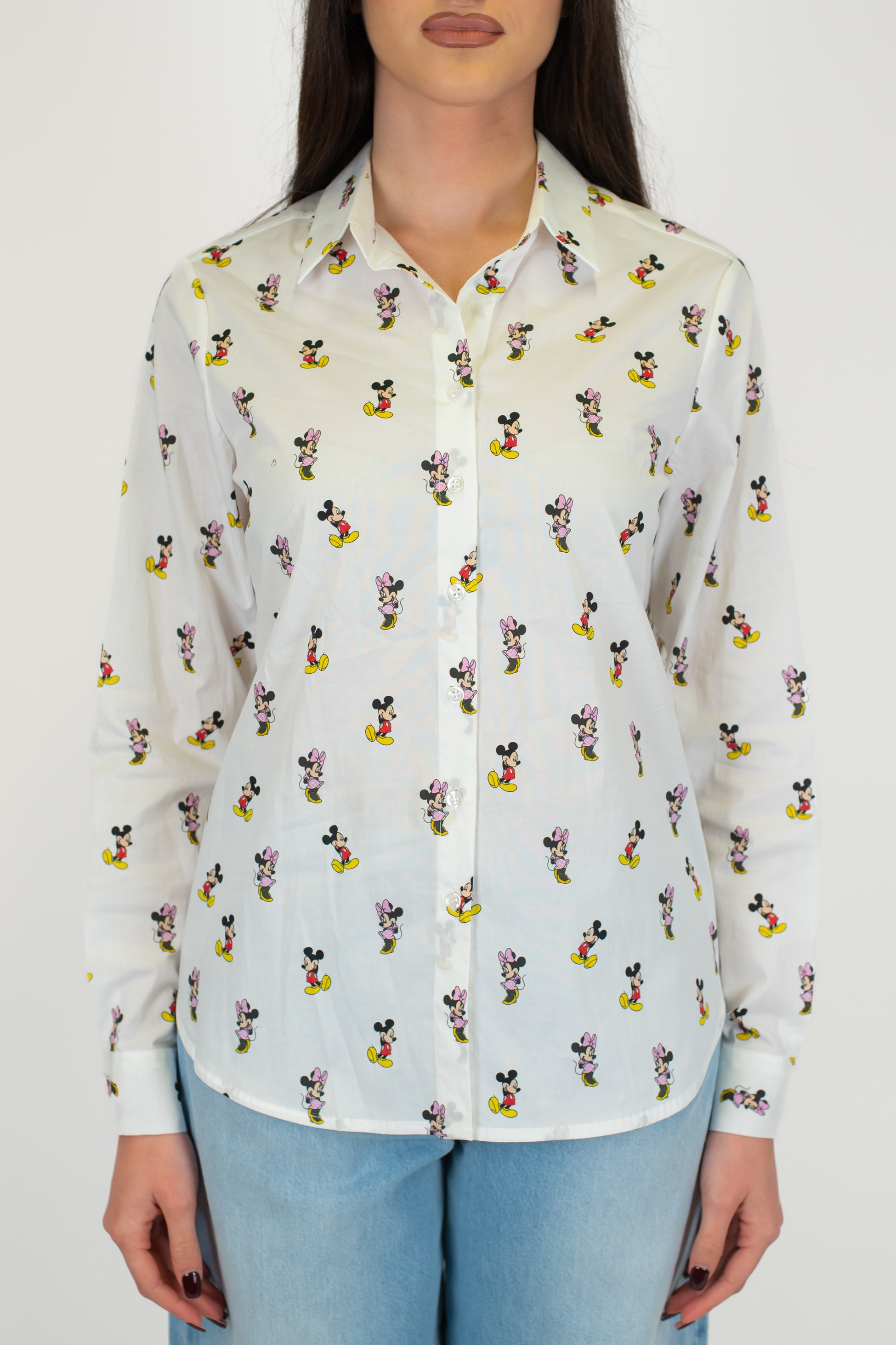 Tensione in - Camicia con topolino e minnie