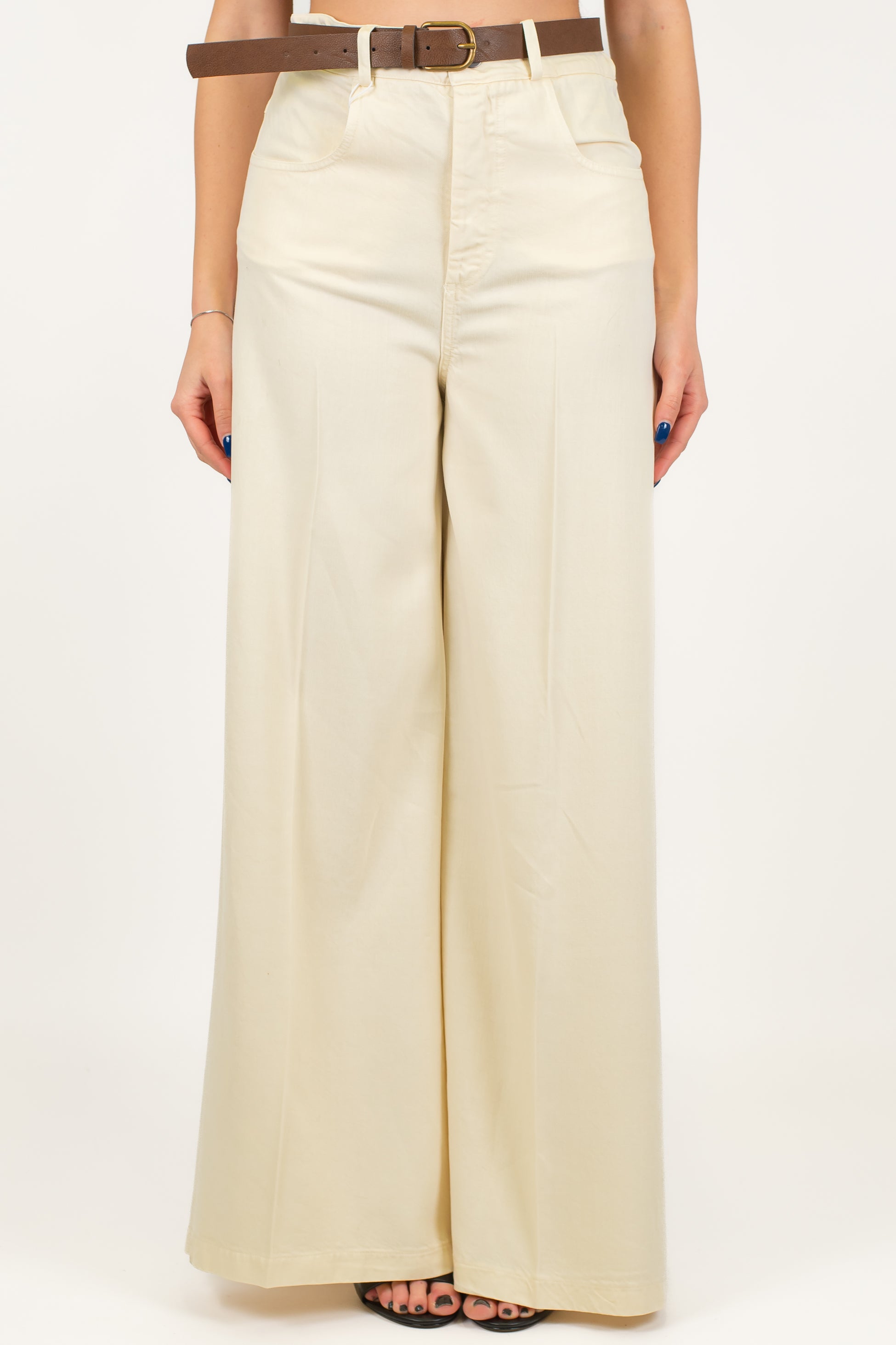 Motel - Pantalone palazzo in lyocell