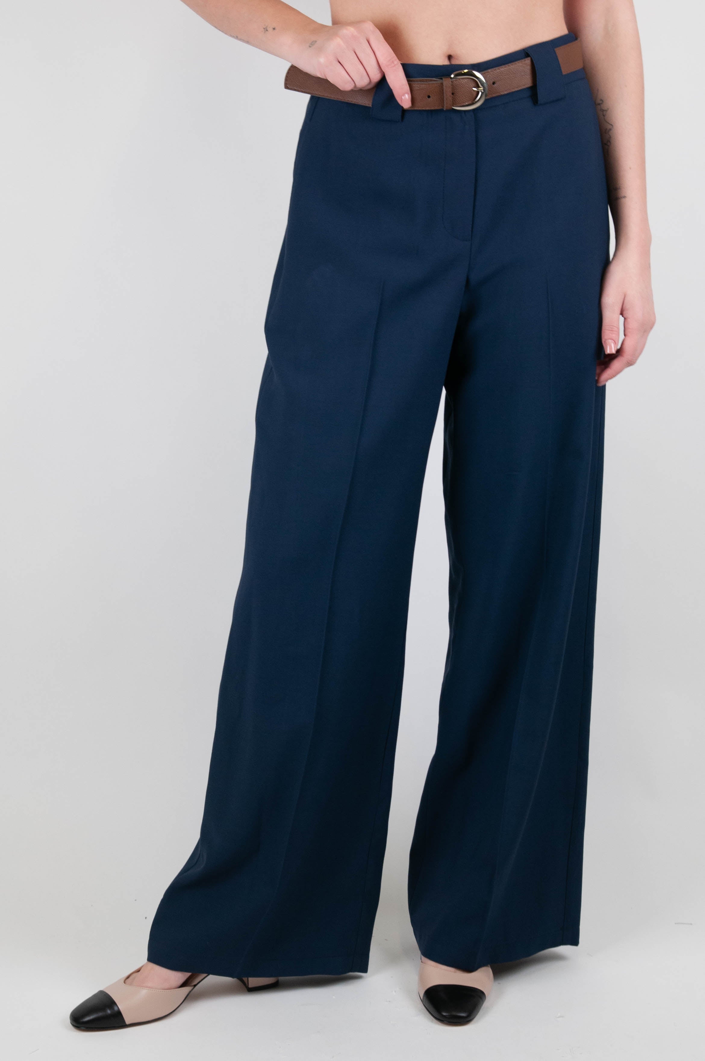 Tension in - Palazzo trousers with elastic on the back