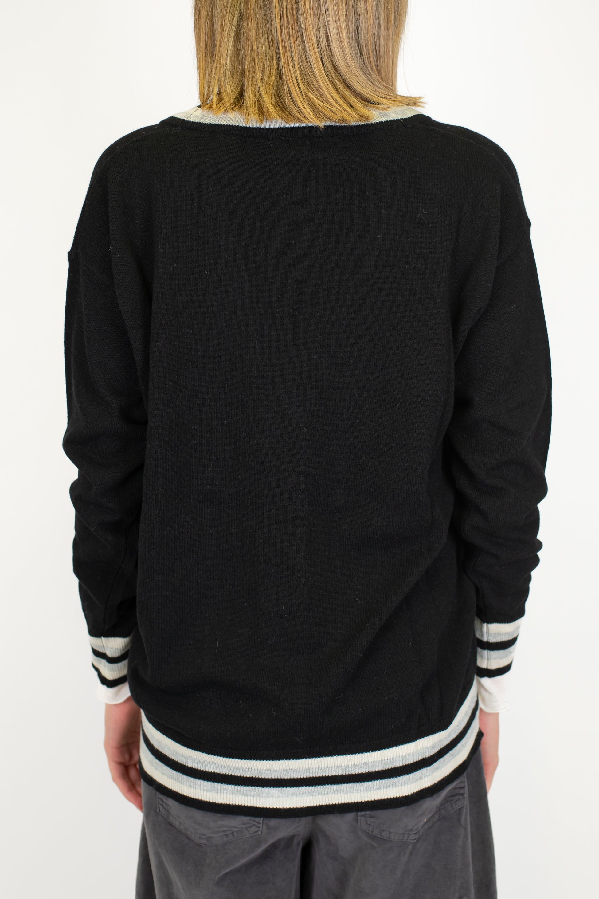 Motel - Cardigan in misto lana/viscosa con rombi