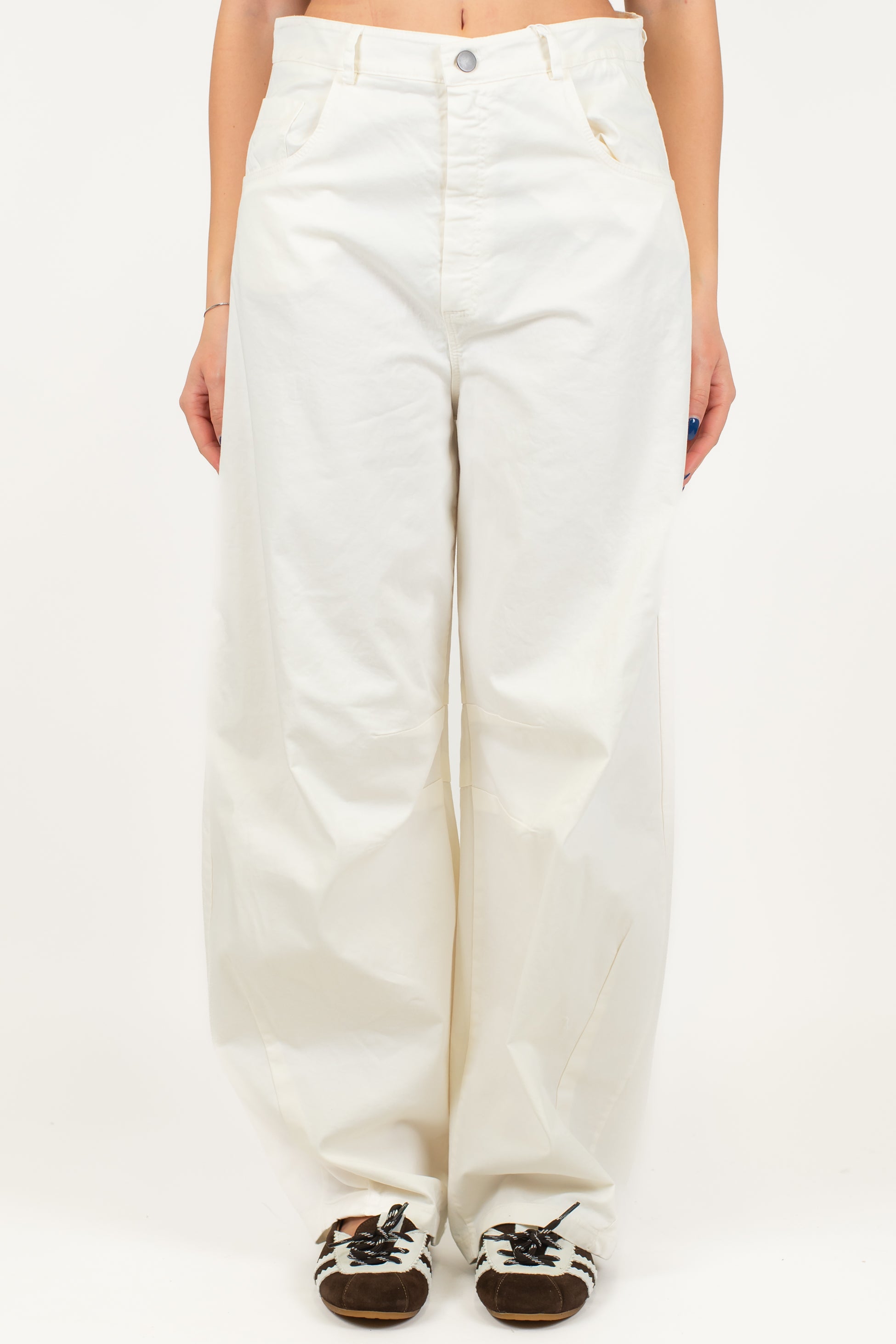 Motel - Pantalone balloon in denim colorato