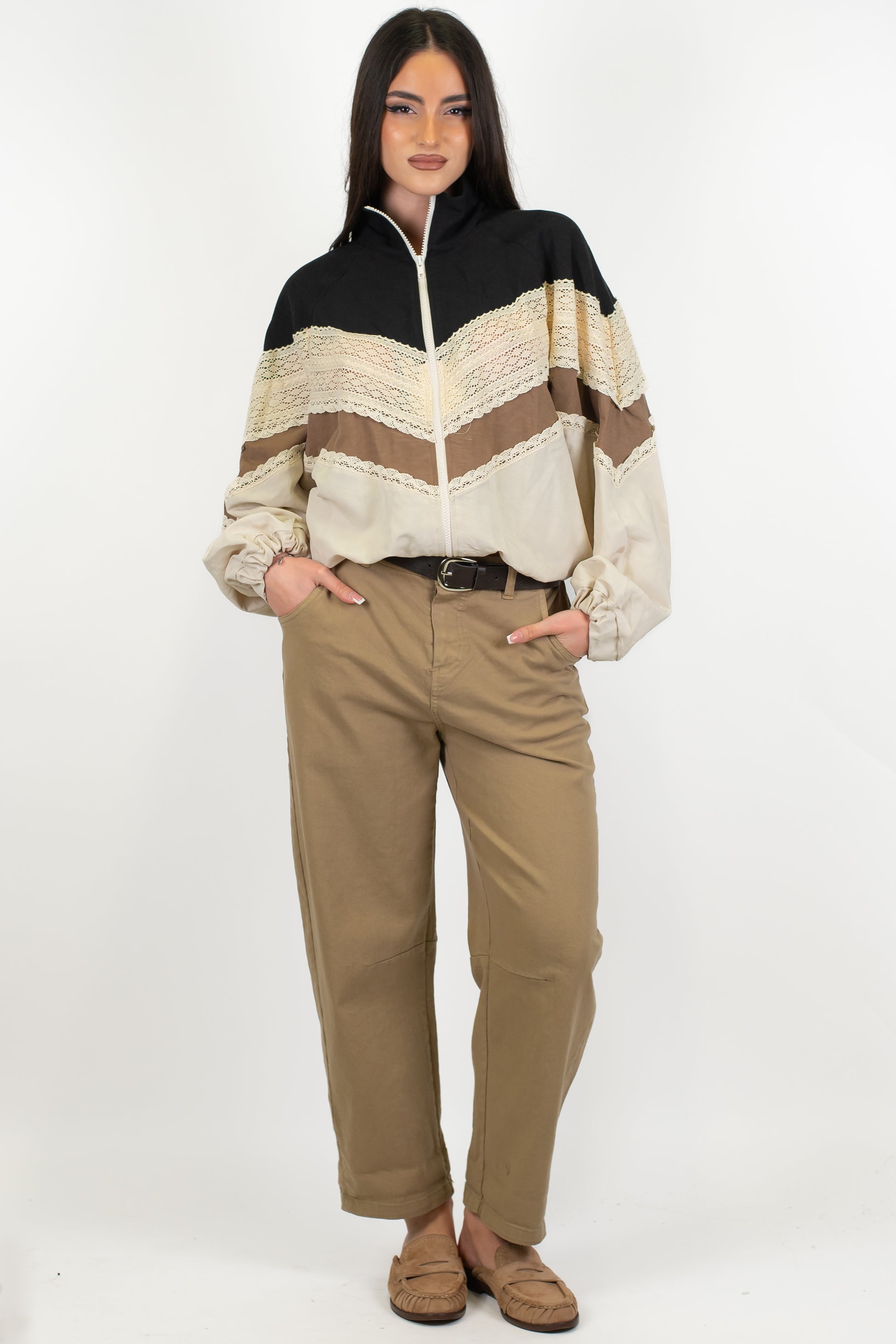 Haveone - Pantalone balloon con elastico sul retro