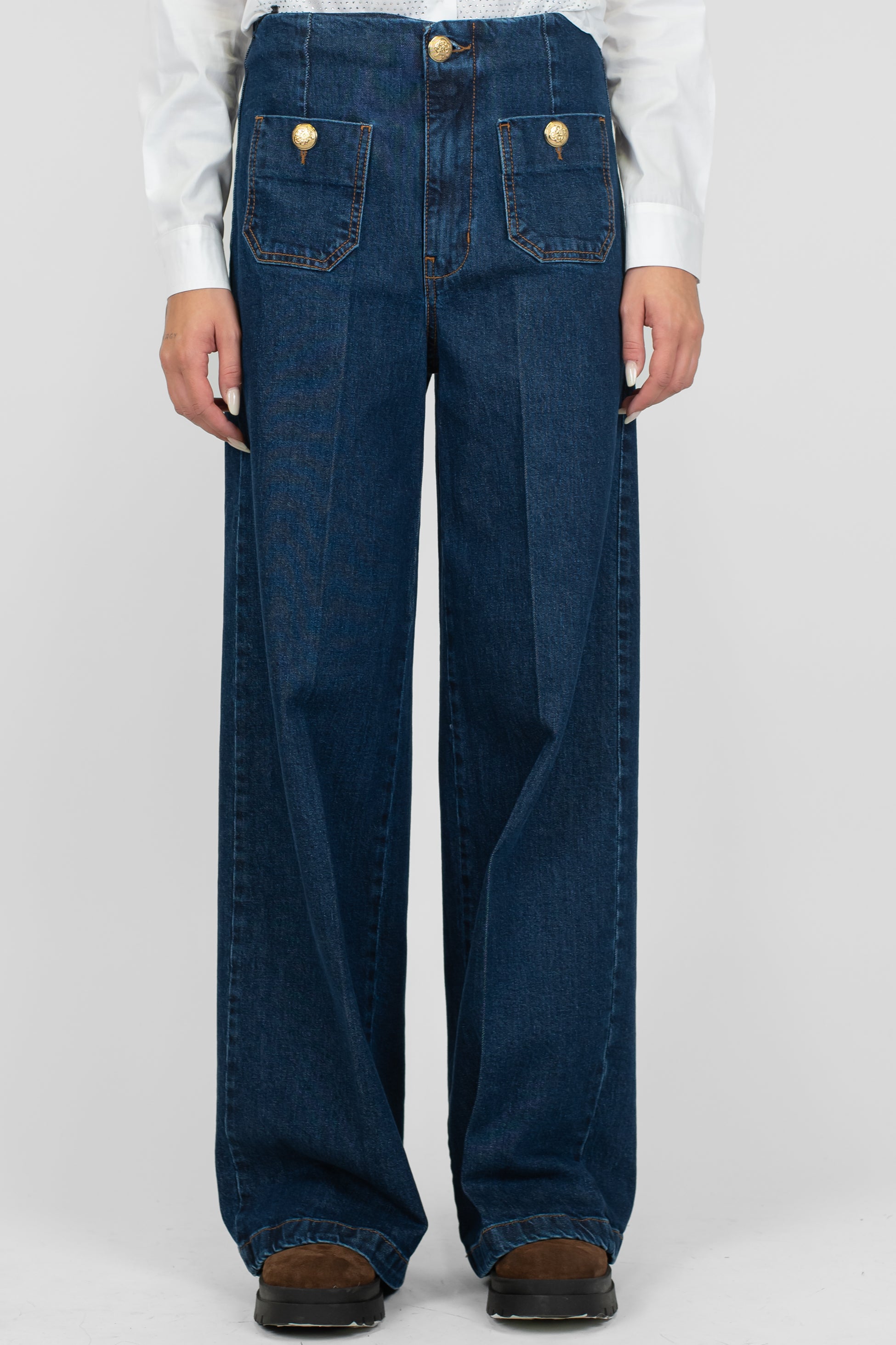 Tensione in - Jenas regular lavaggioscuro con taschini frontali