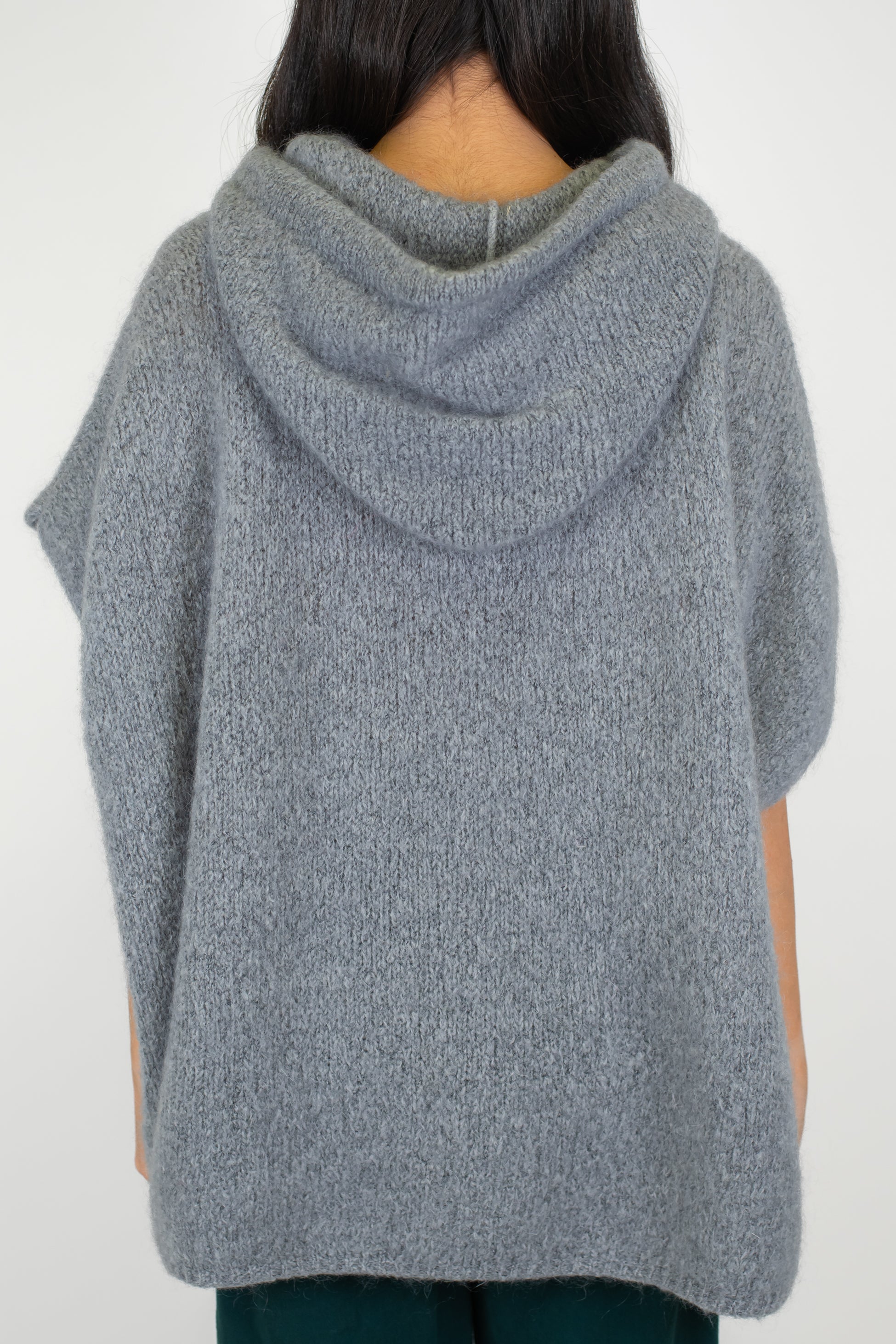 Dixie - Maglia mazzamanica in misto lana mohair con cappuccio