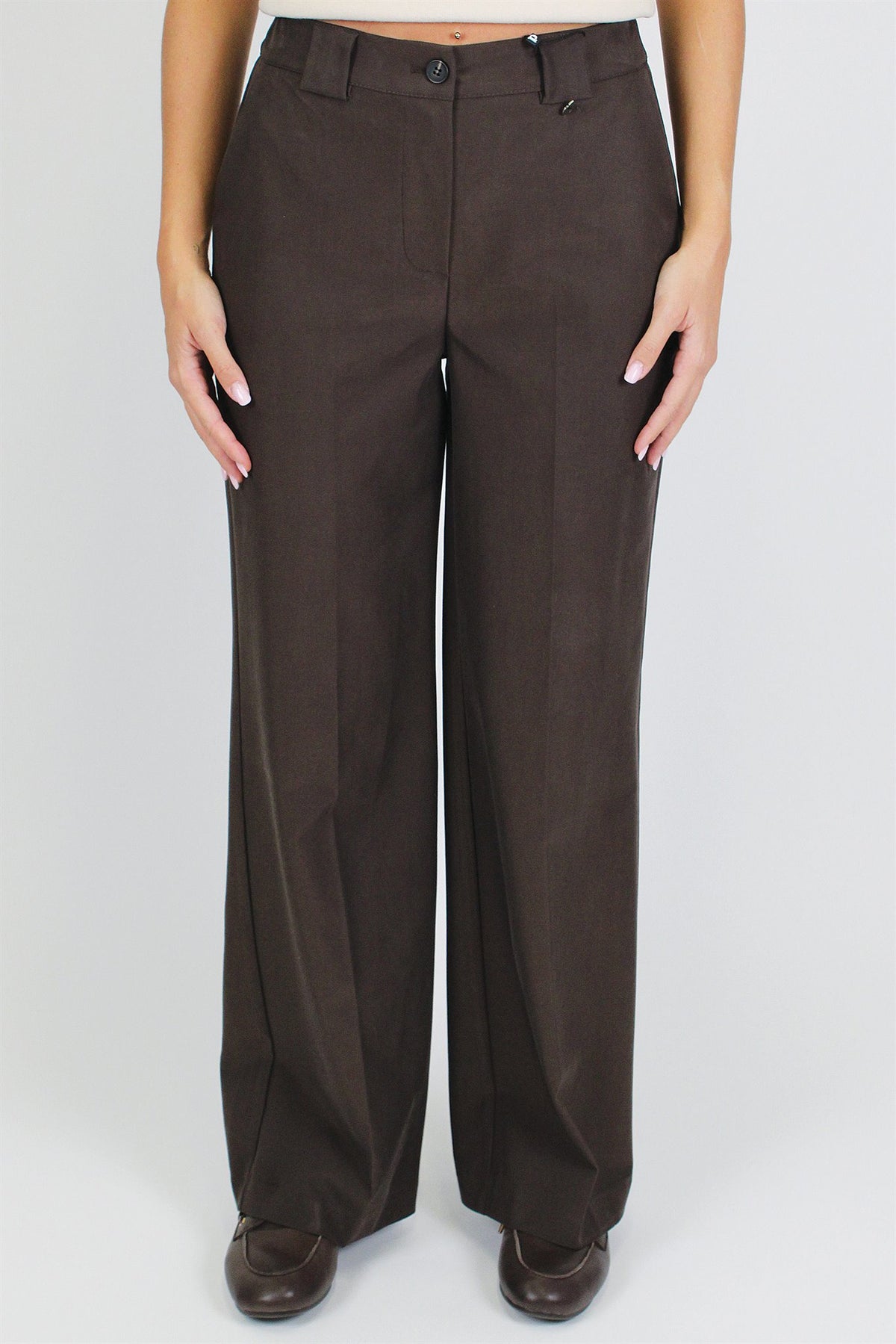 Dixie - Pantalone palazzo con elastico sul retro