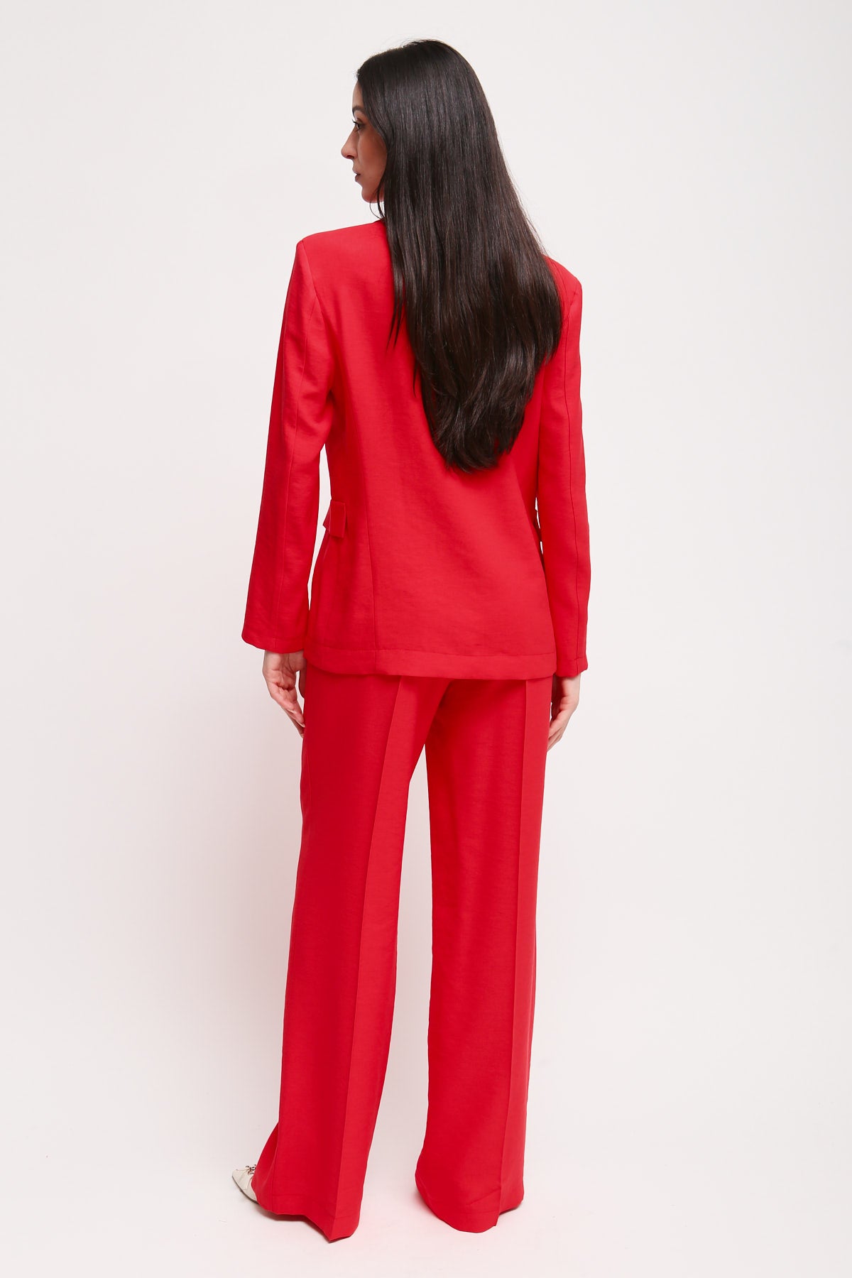 Maryley - Pantalone palazzo con elastico sul retro