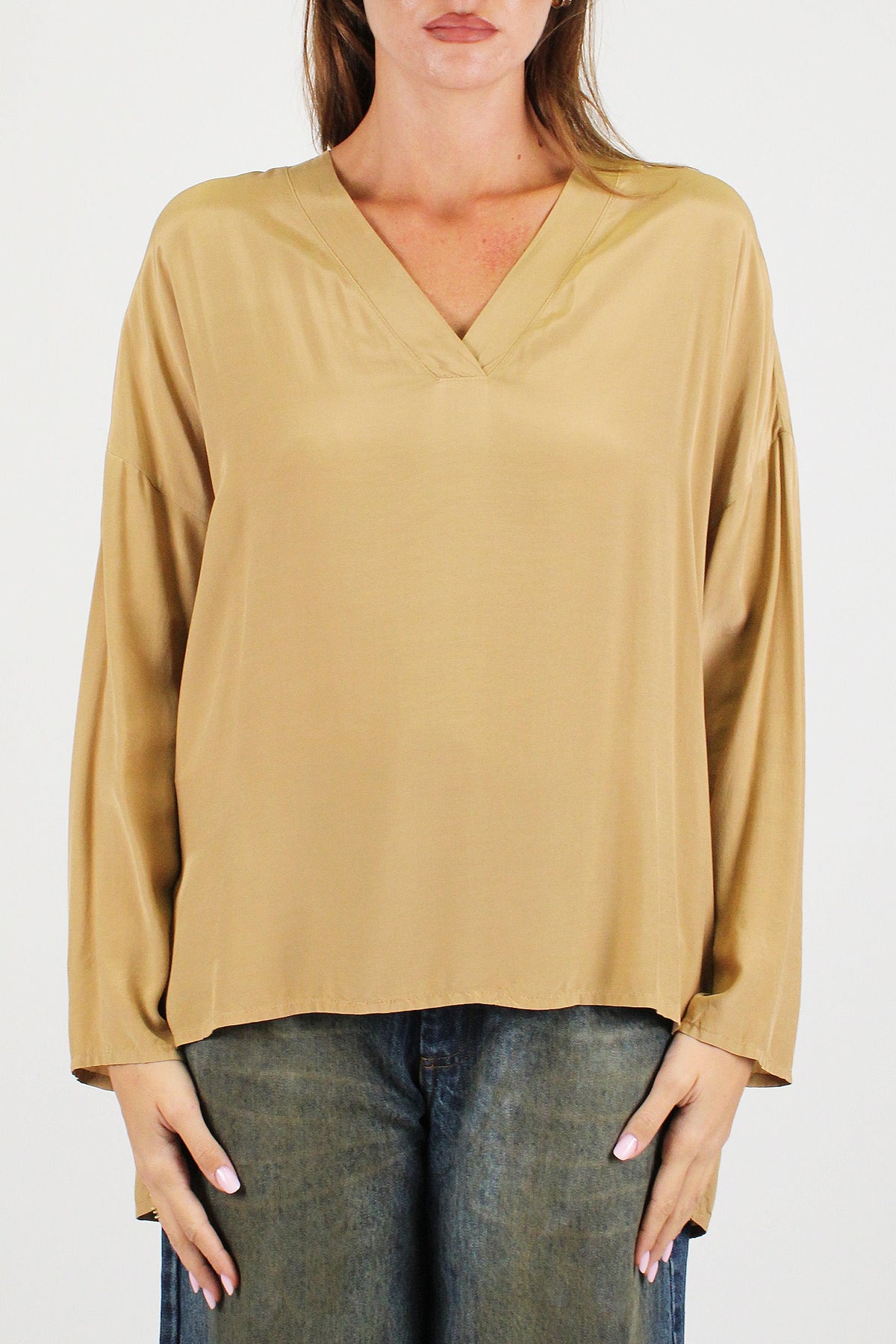 Souvenir - Blusa scollo a V in viscosa