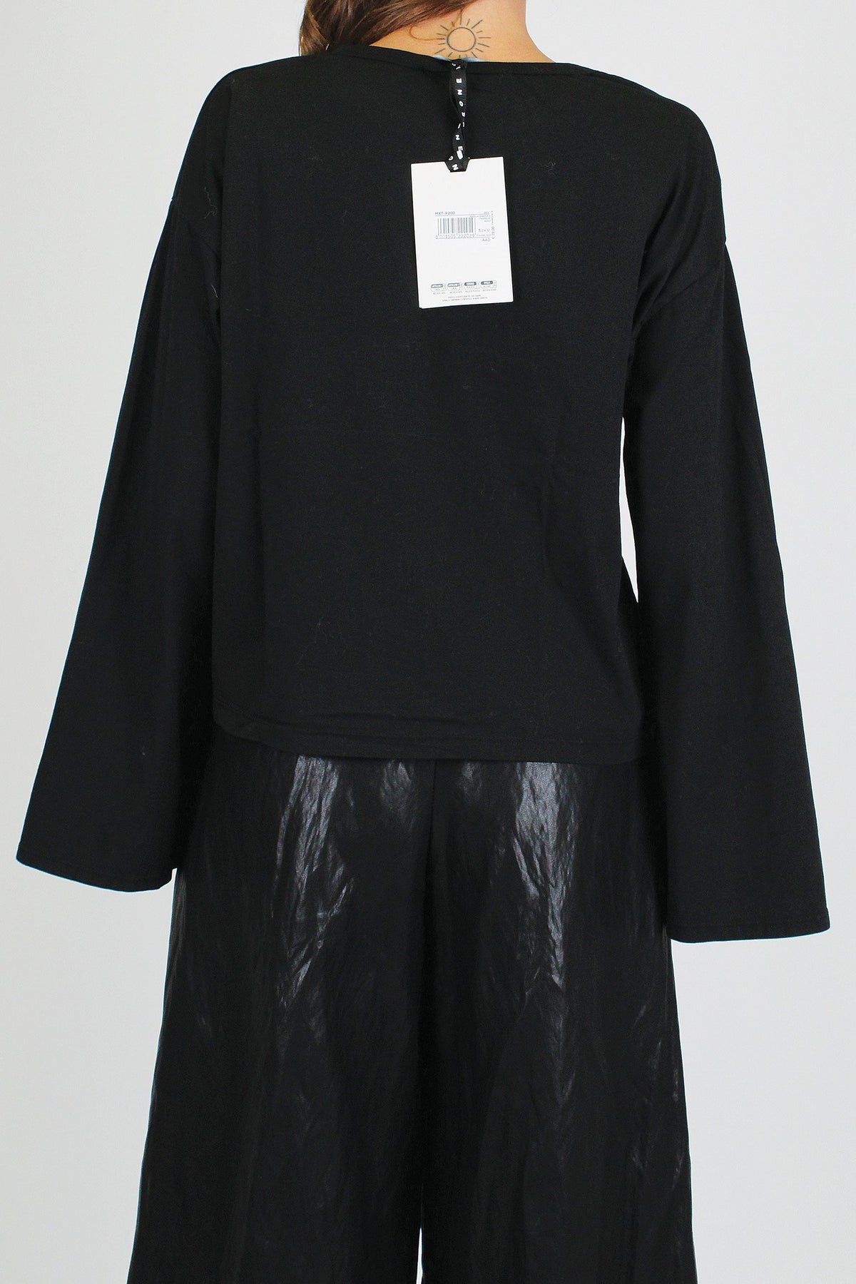 Haveone - Shirt manica lunga a trapezio tinta unita