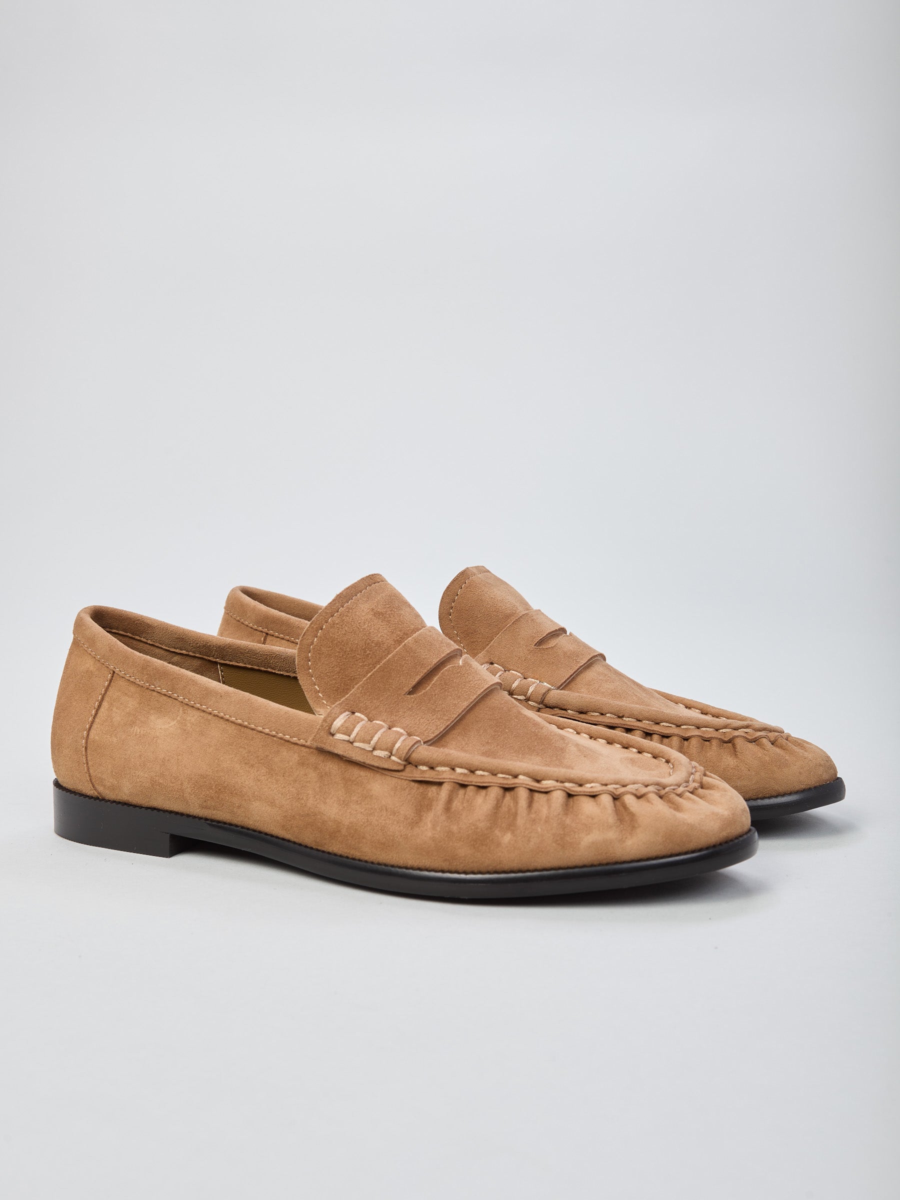 Ovyé - Mocassino in suede arricciato