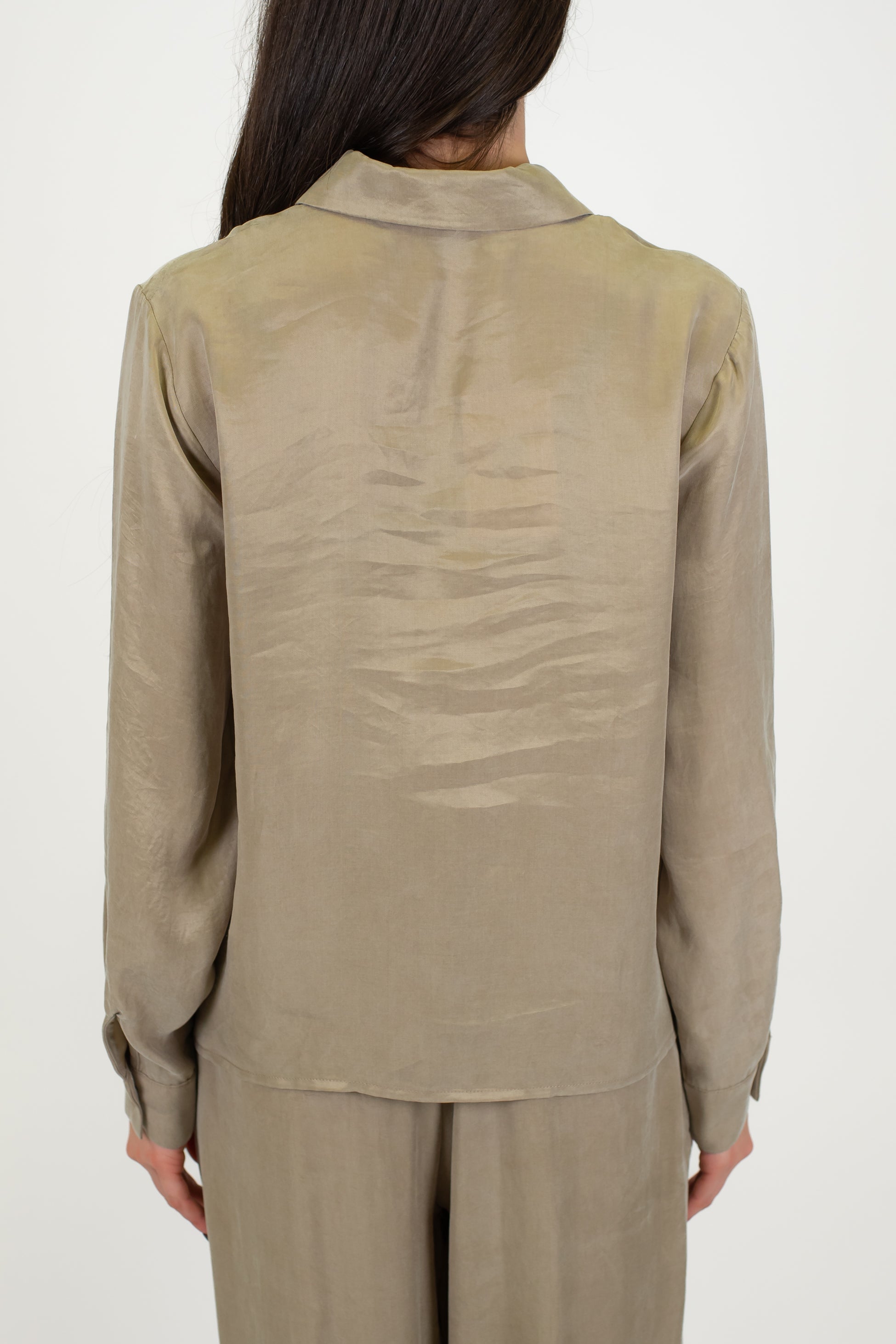 Motel - Camicia in lyocell effetto seta