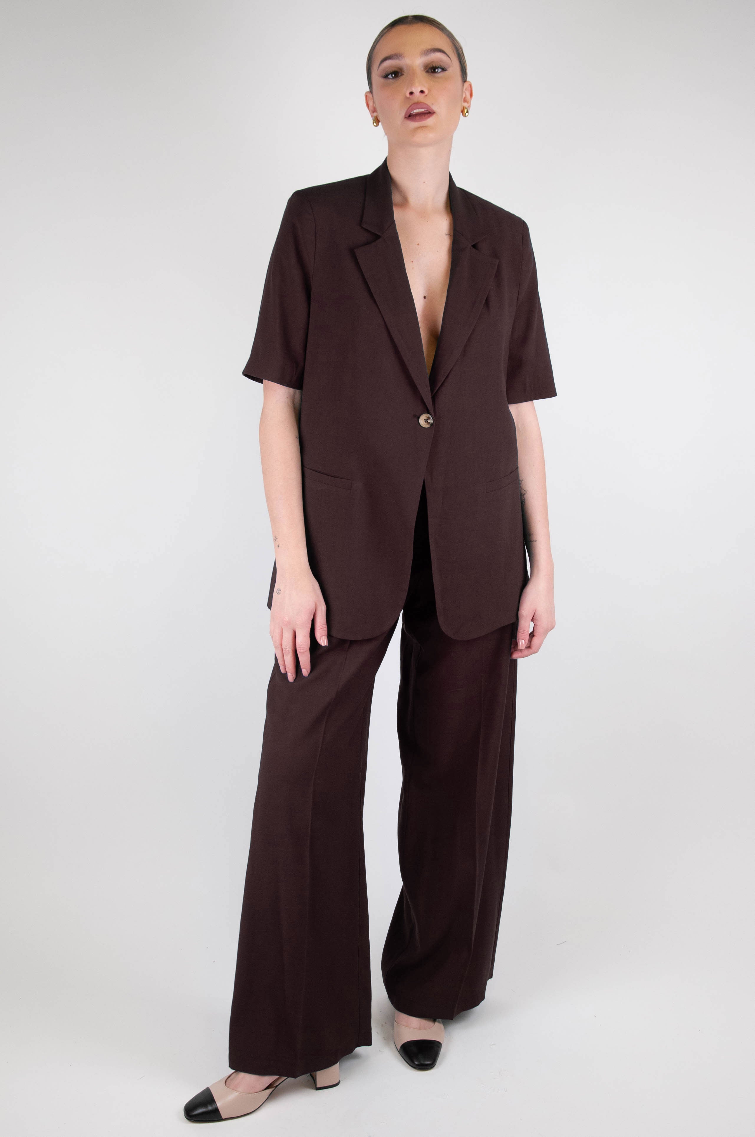 Tension in - Palazzo trousers with elastic on the back