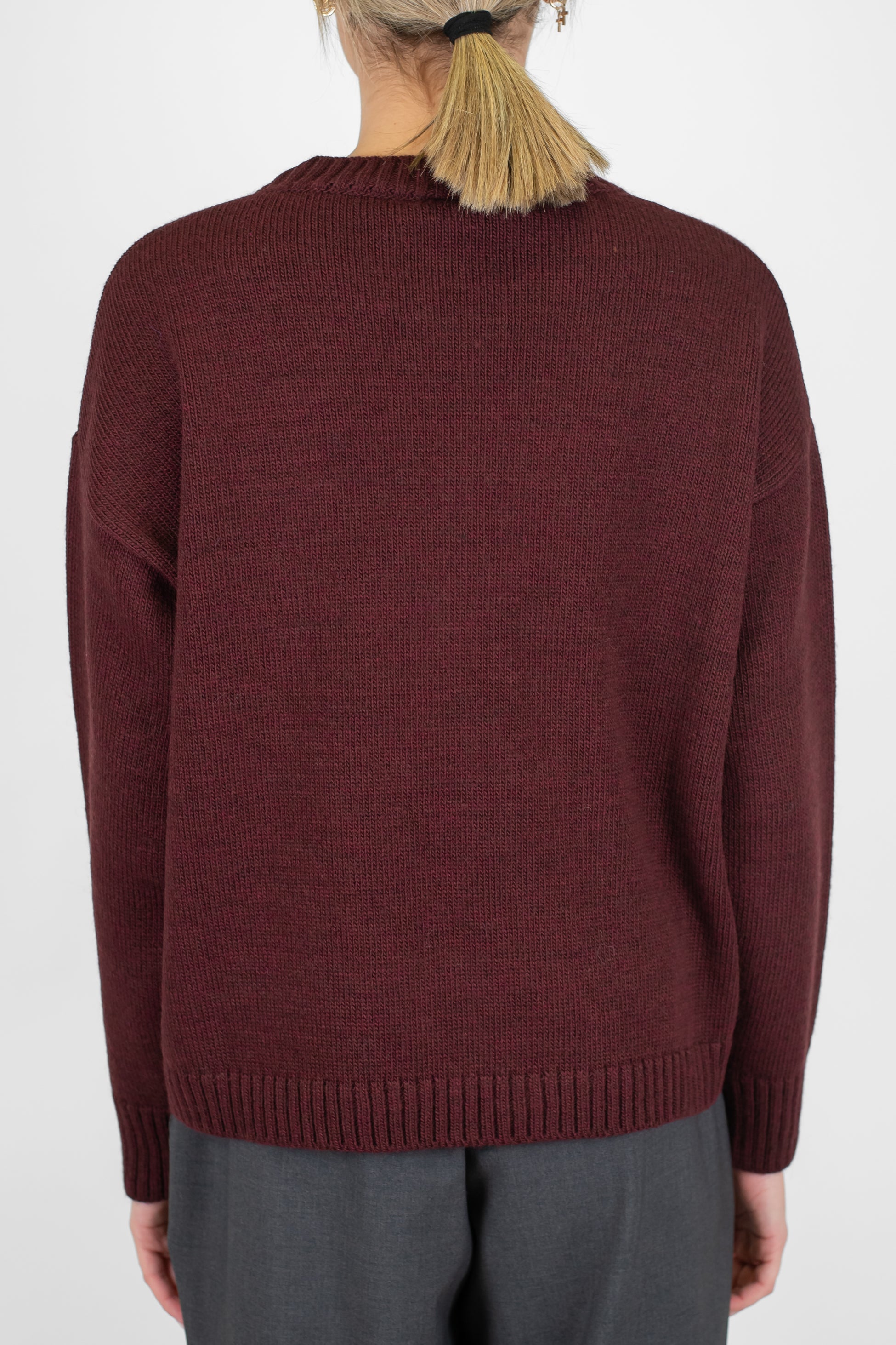 Tensione in - Maglia con scritta in misto lana/cashmere