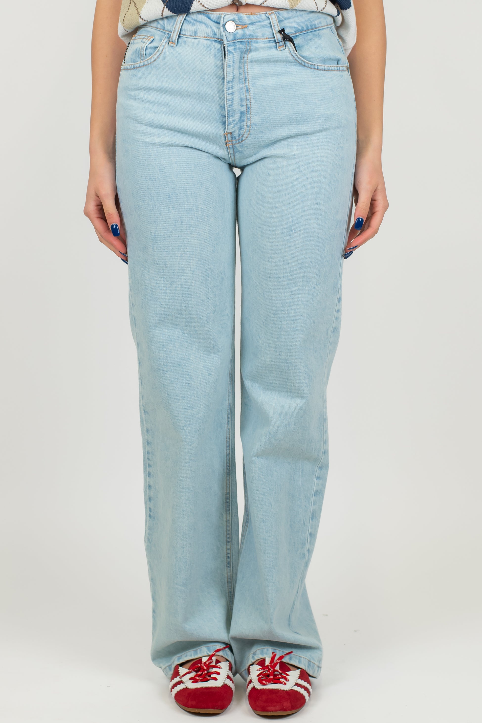 Haveone - Jeans regular lavaggio chiaro modello Benny