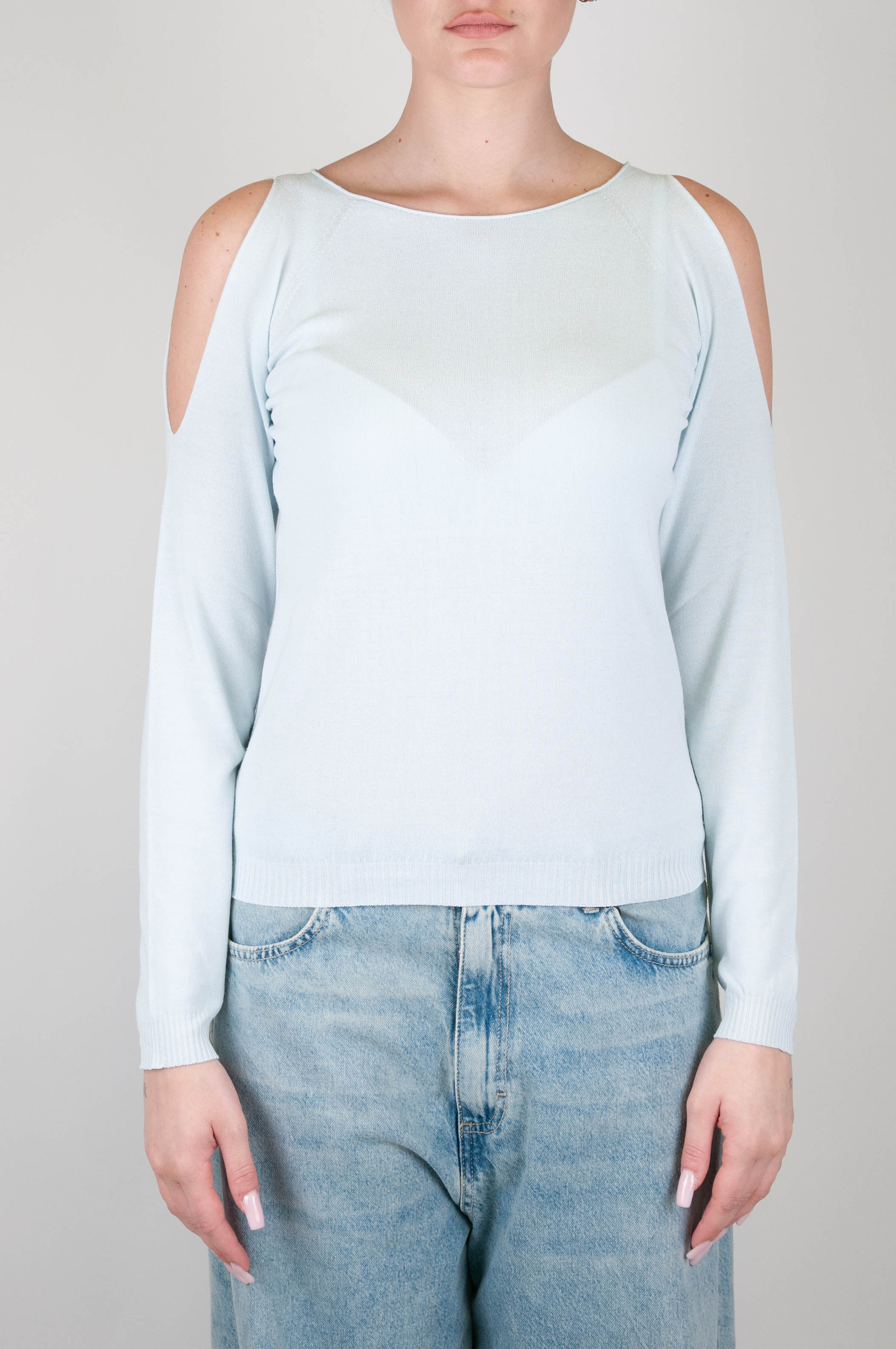 Kontatto Shirt with holes on the shoulders