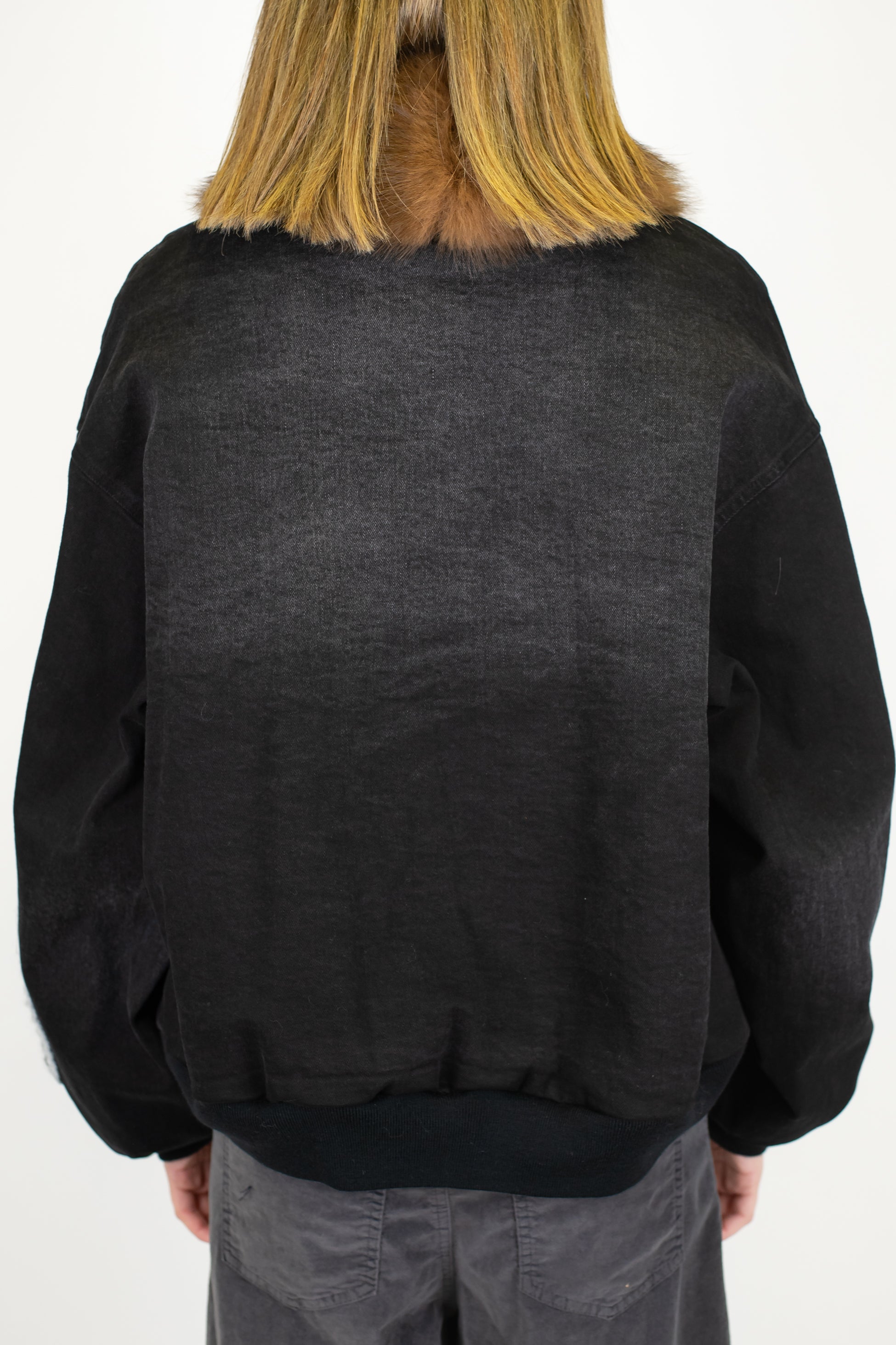 Motel - Parka ecopelliccia con ricami sulle maniche