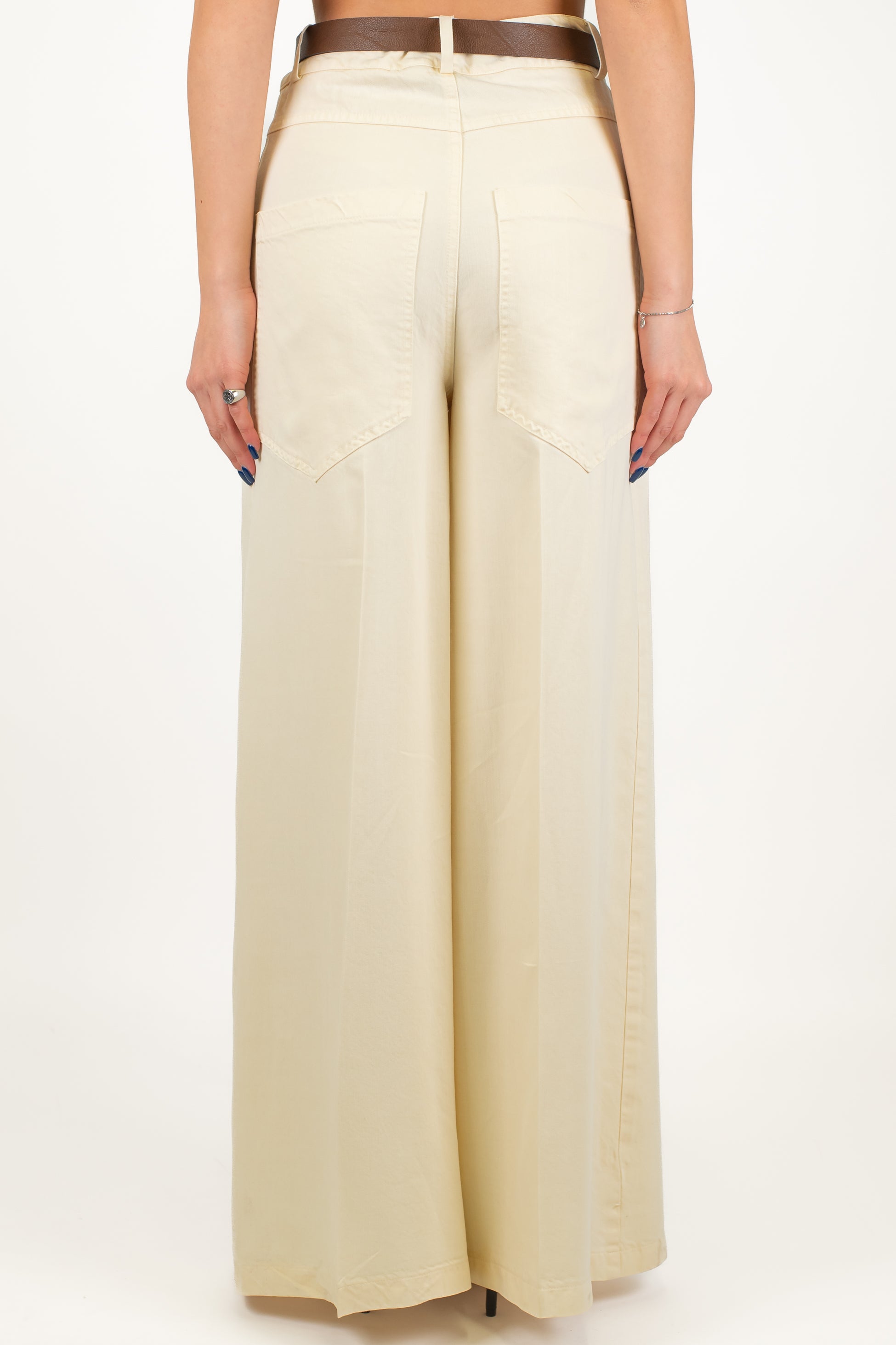 Motel - Pantalone palazzo in lyocell