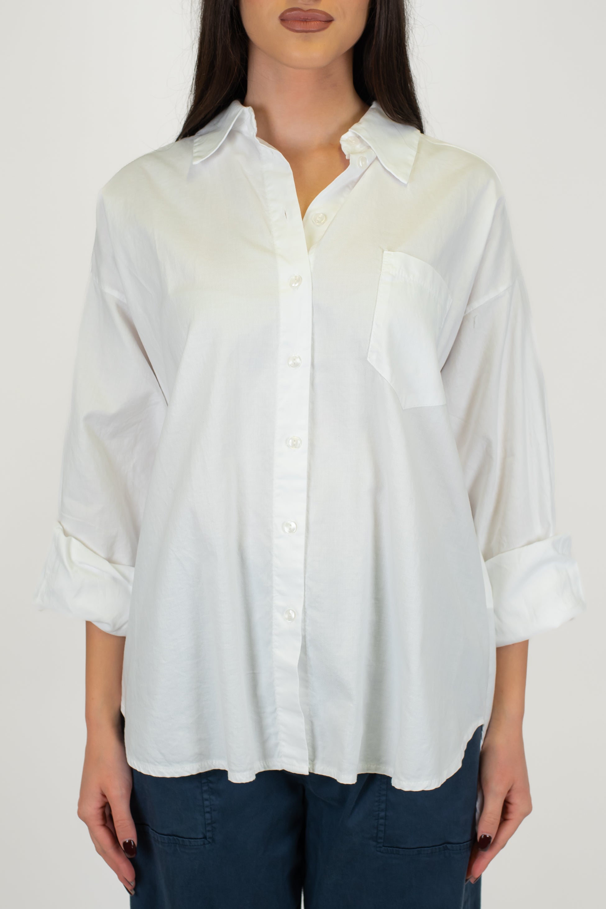 Tensione in - Camicia over con taschino