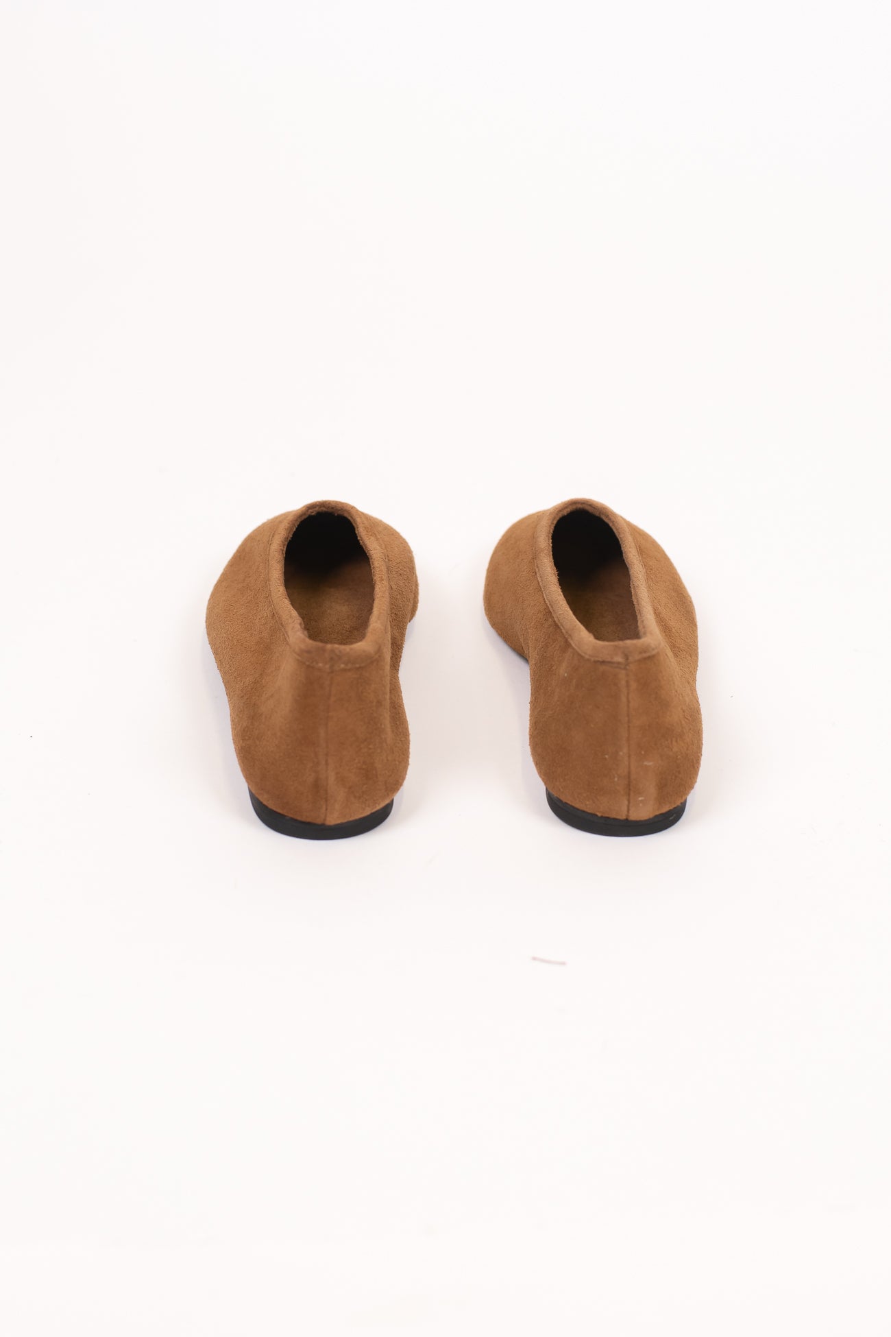 Mosaic - Ballerina in suede con suola in cuoio