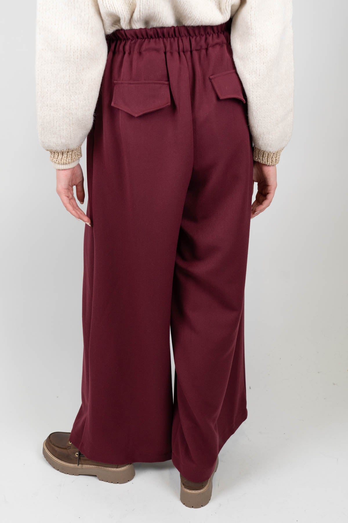 Haveone - Pantalone palazzo con coulisse