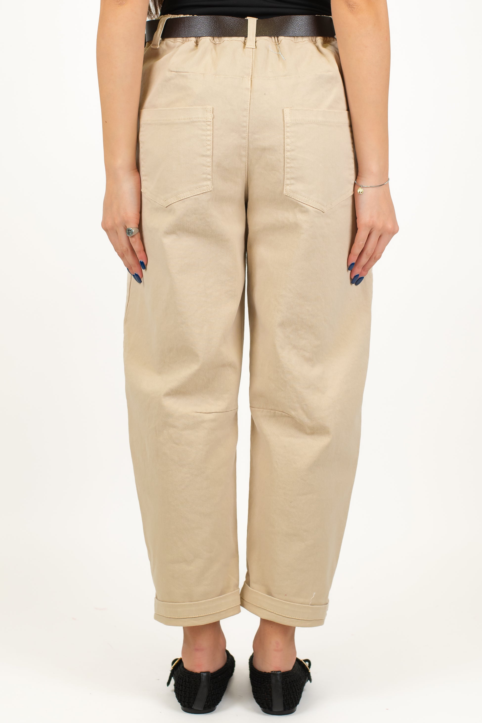 Haveone - Pantalone balloon con elastico sul retro