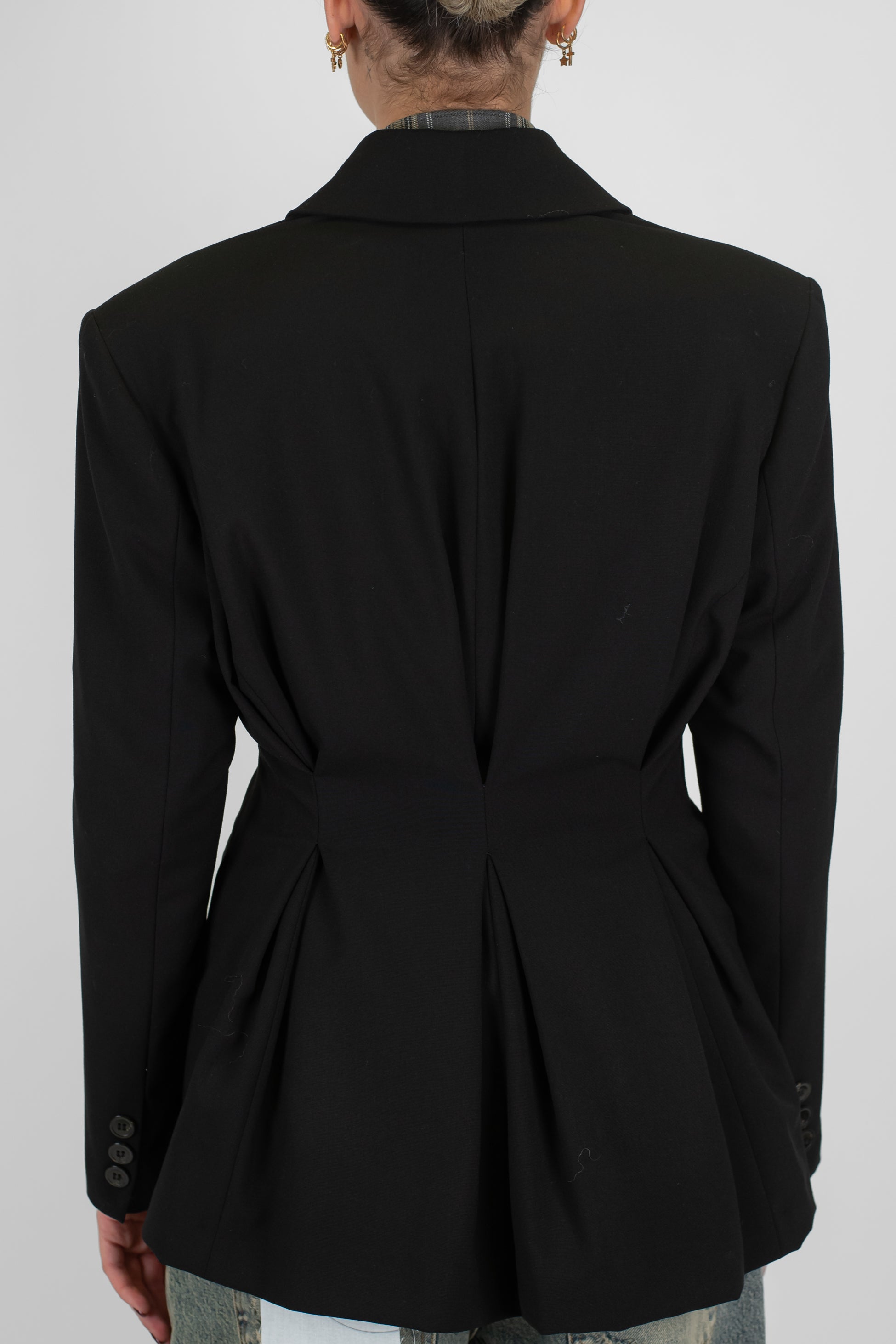 Maryley - Giacca doppiopetto avvitata con pinces sul retro