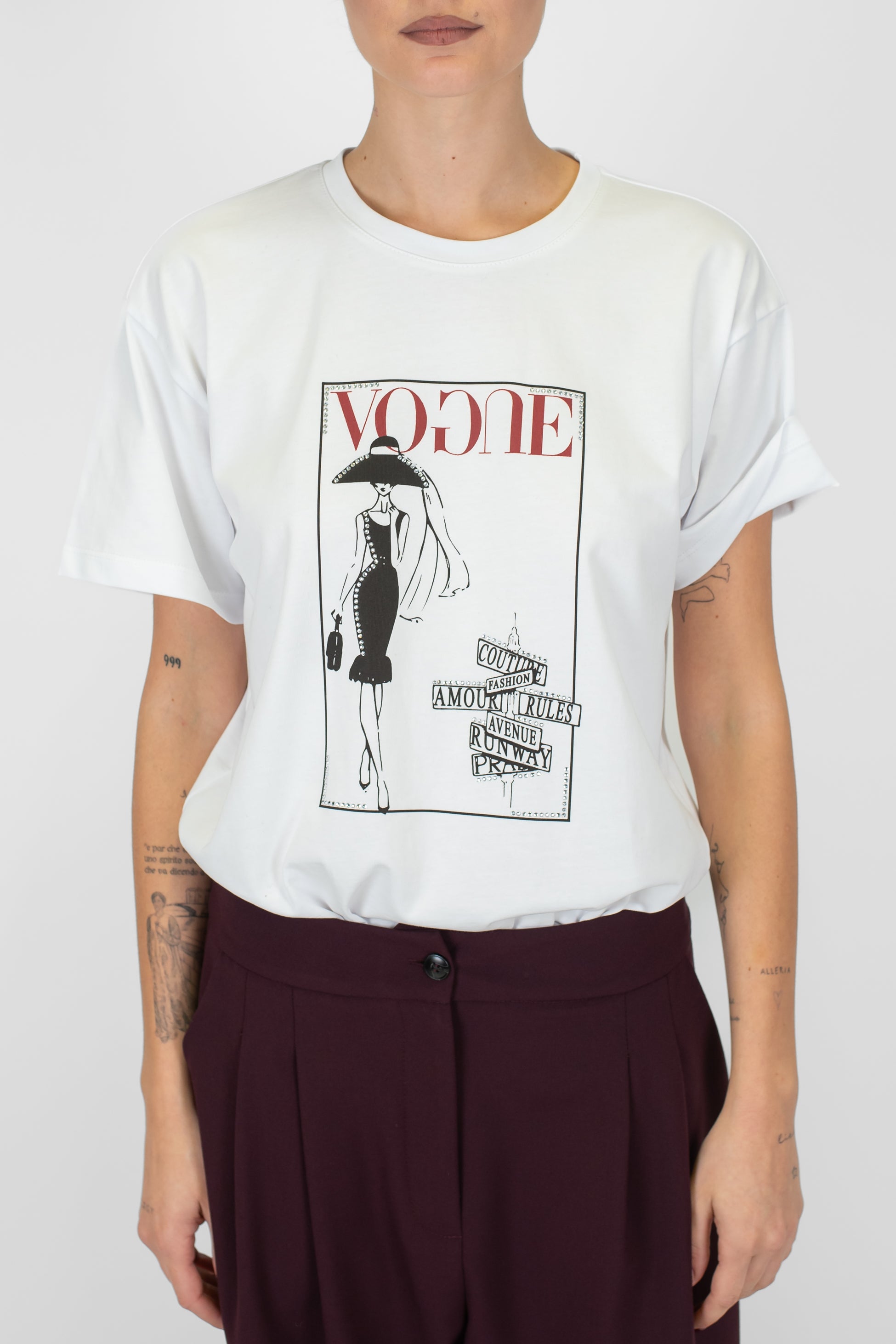 Tensione in - T-shirt con stampa Vogue