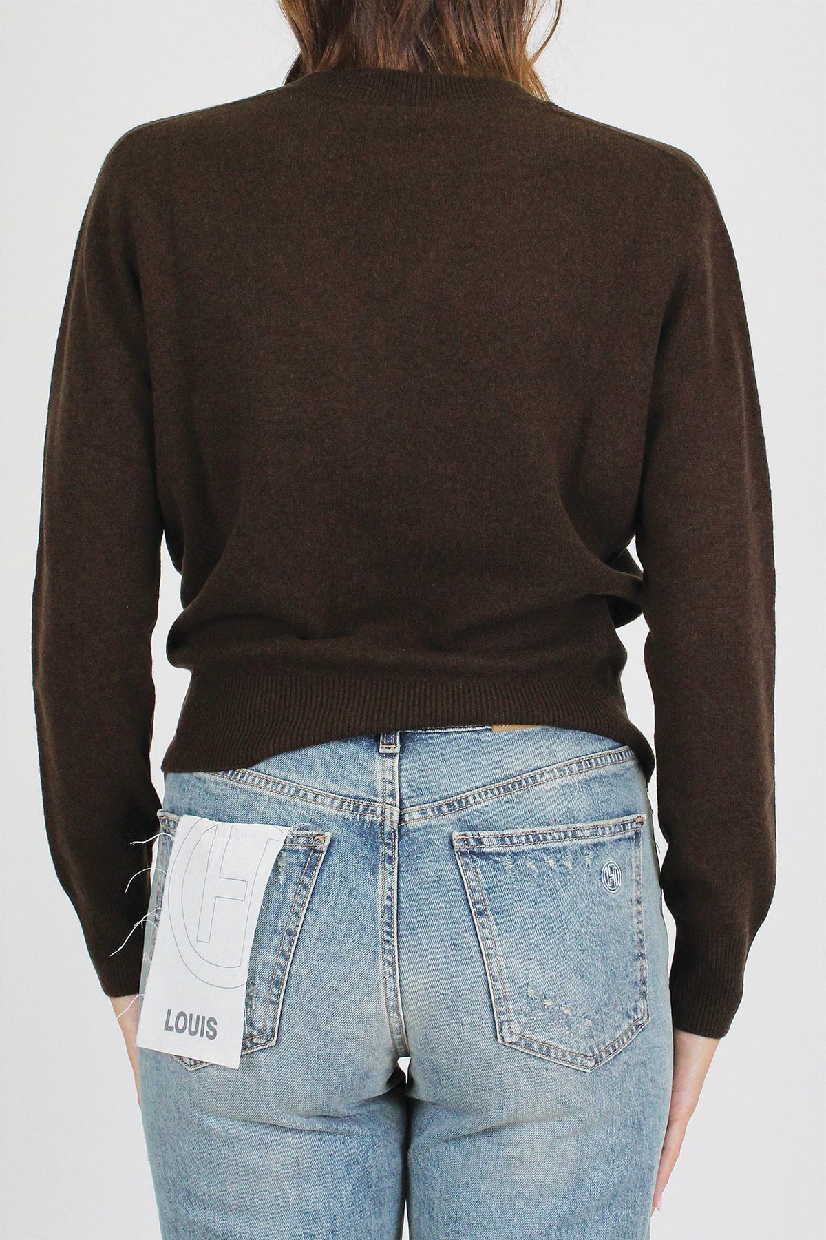 Tensione in - Maglia scollo a V in pura lana