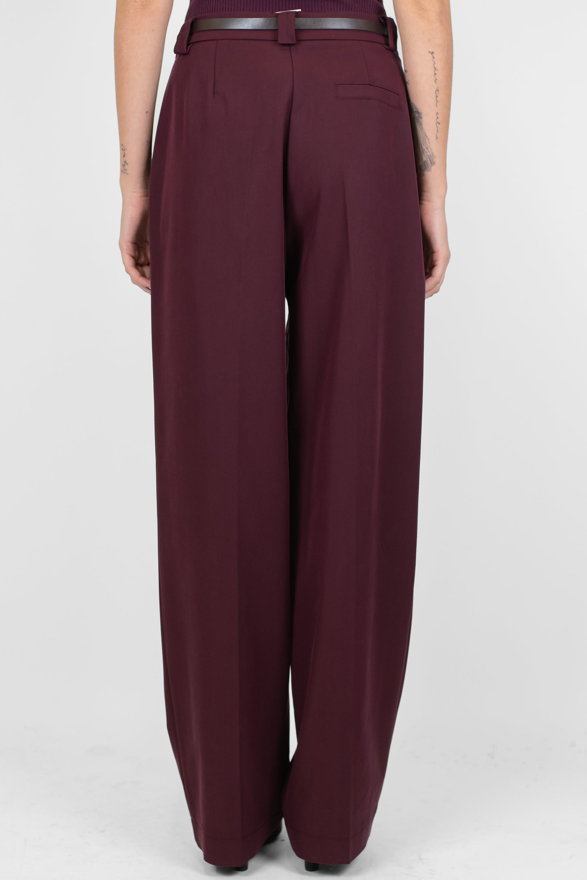 Maryley - Pantalone palazzo in tencel