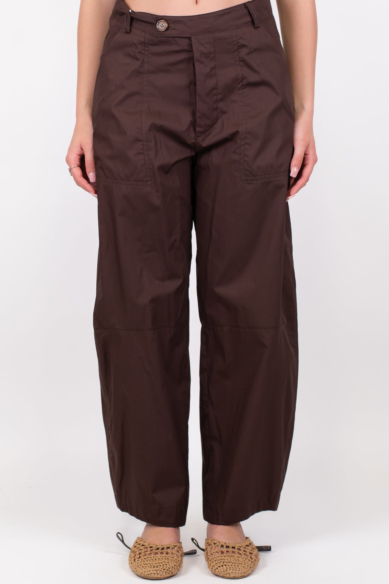 Motel - Pantalone balloon in cotone leggero