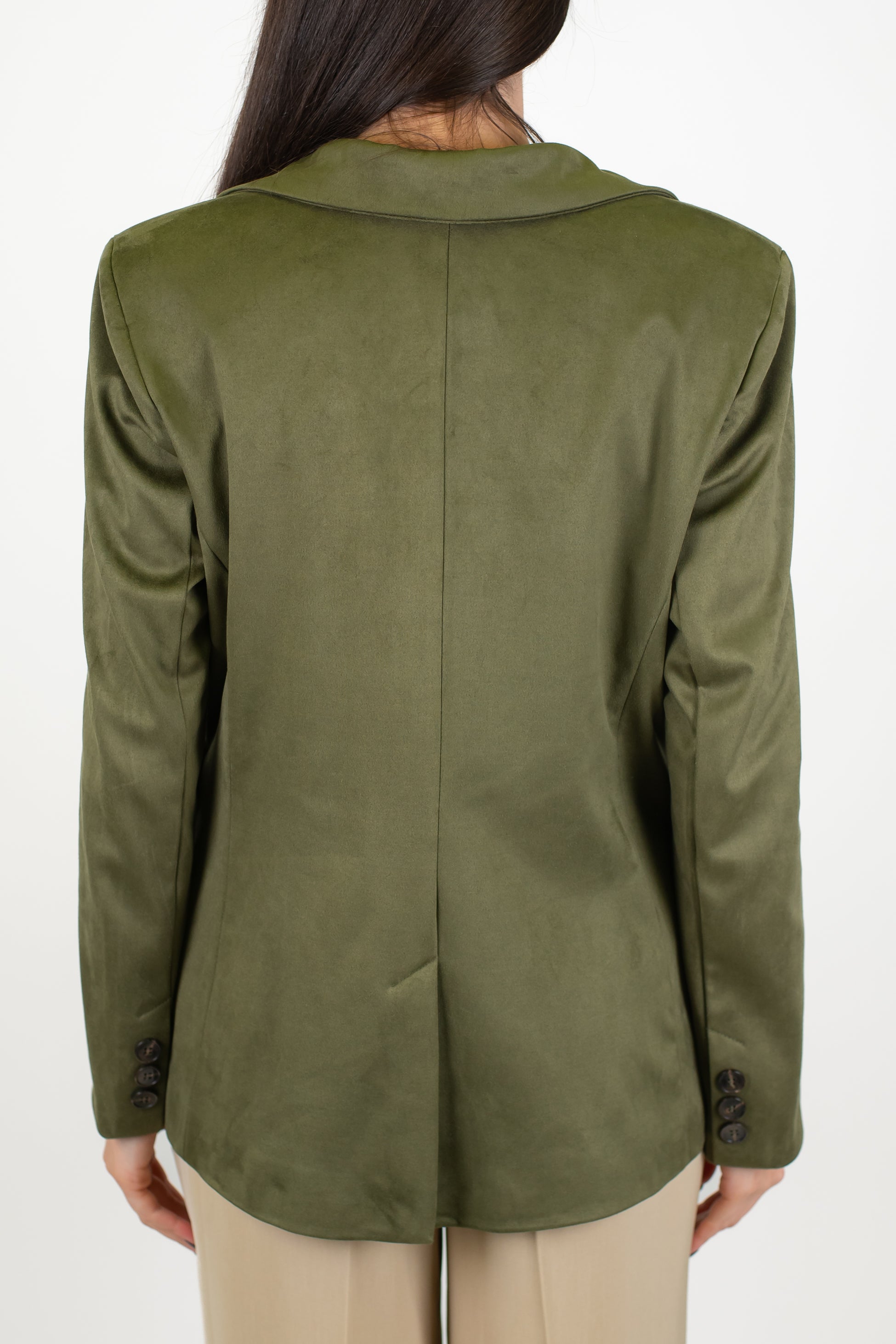 Tensione in - Giacca monopetto in dainetto