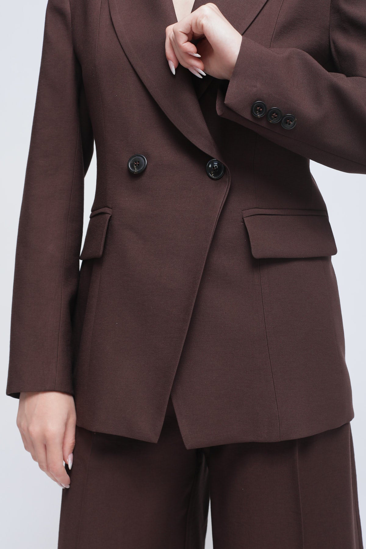 Maryley - Giacca doppiopetto con rever a lancia