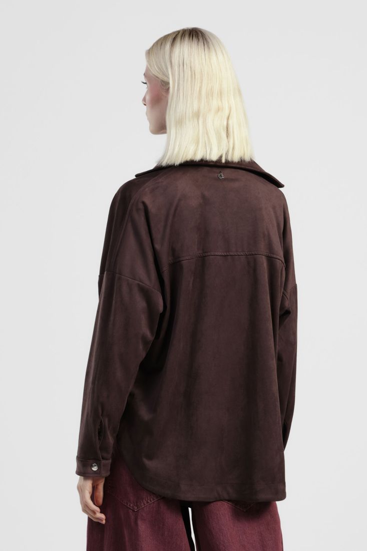 Dixie - Camicia in Dainetto con tasche applicate