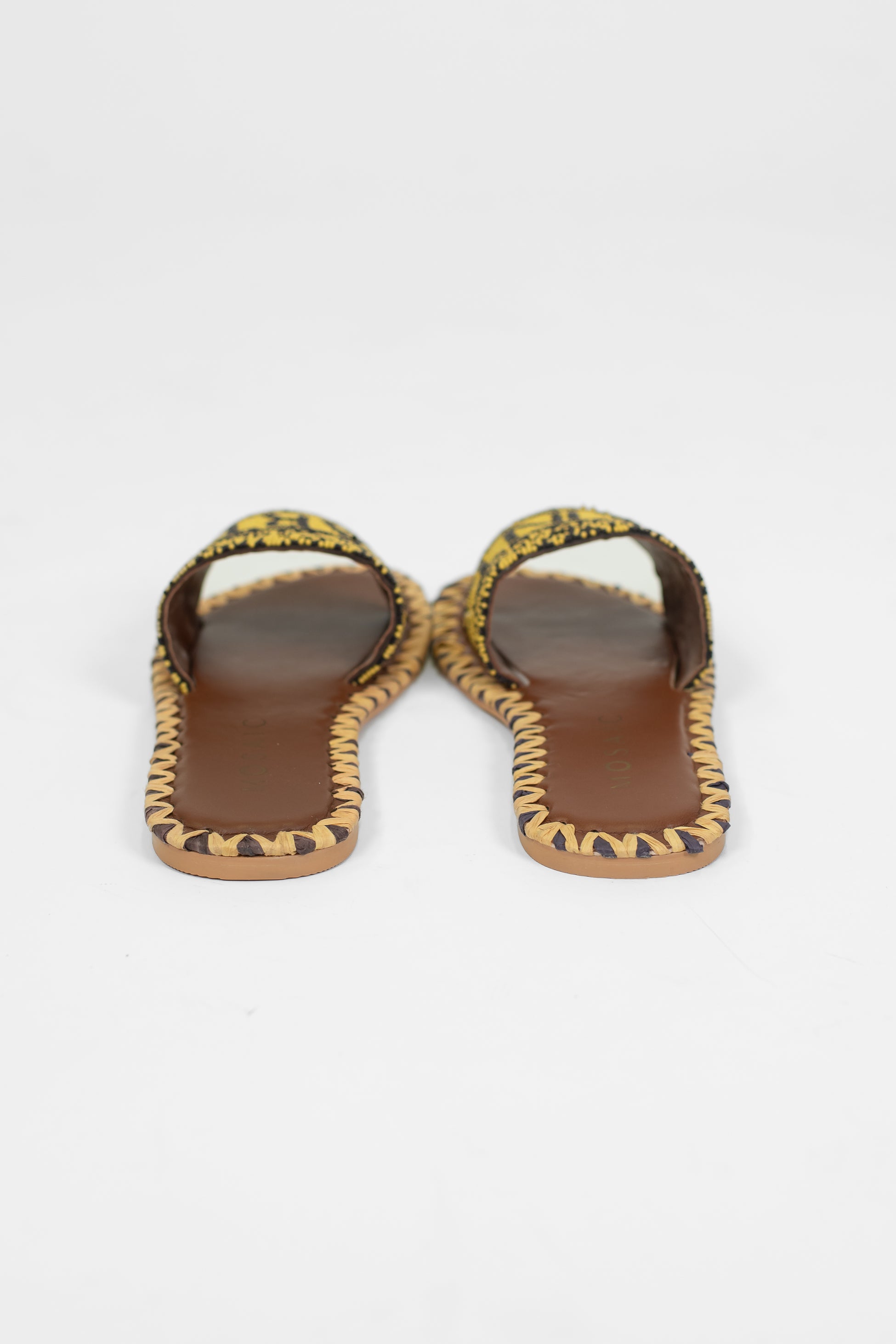 Mosaic - Ciabattina con fascia decorata da perline