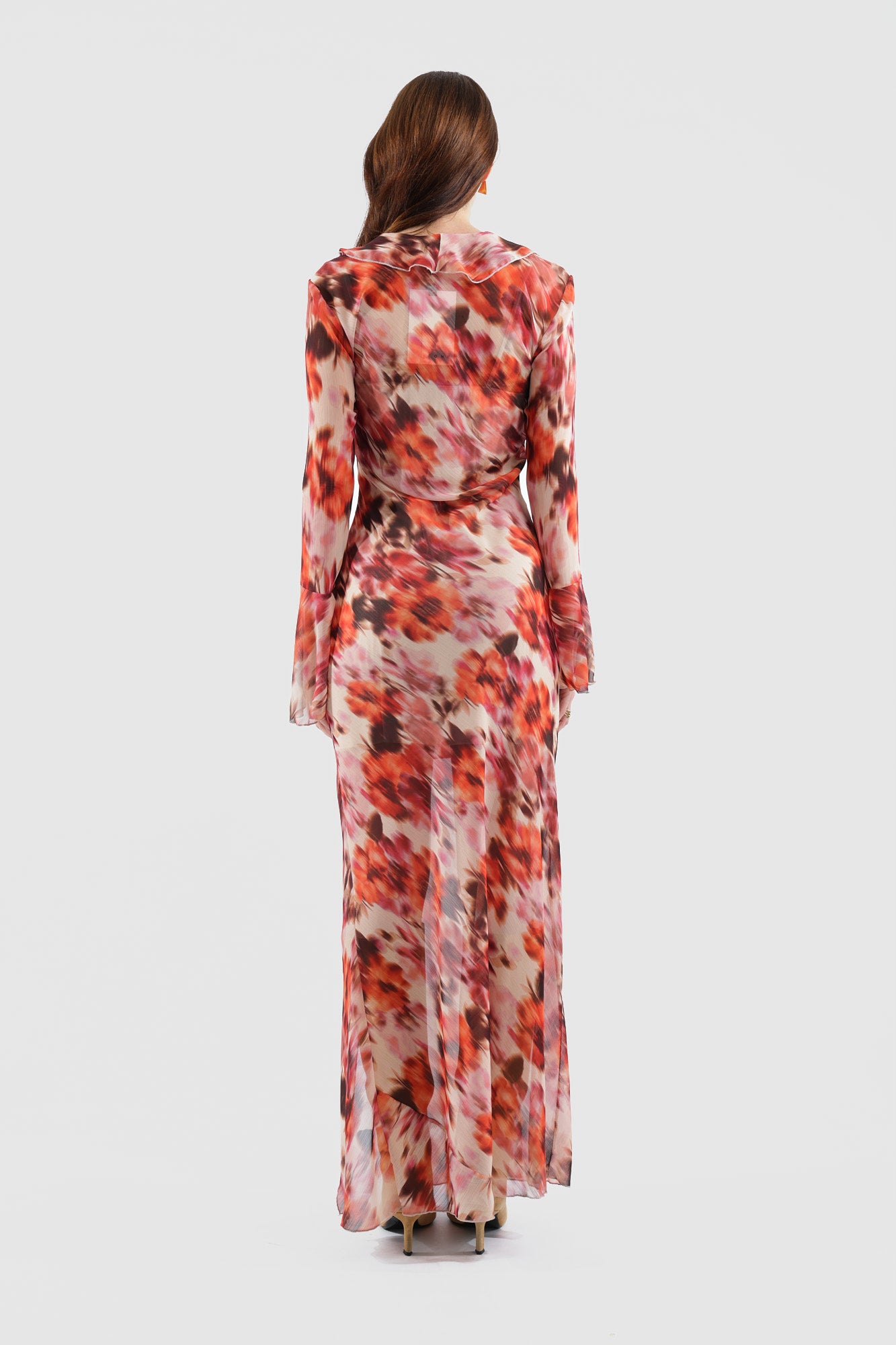 Haveone - Abito lungo fantasia multicolor