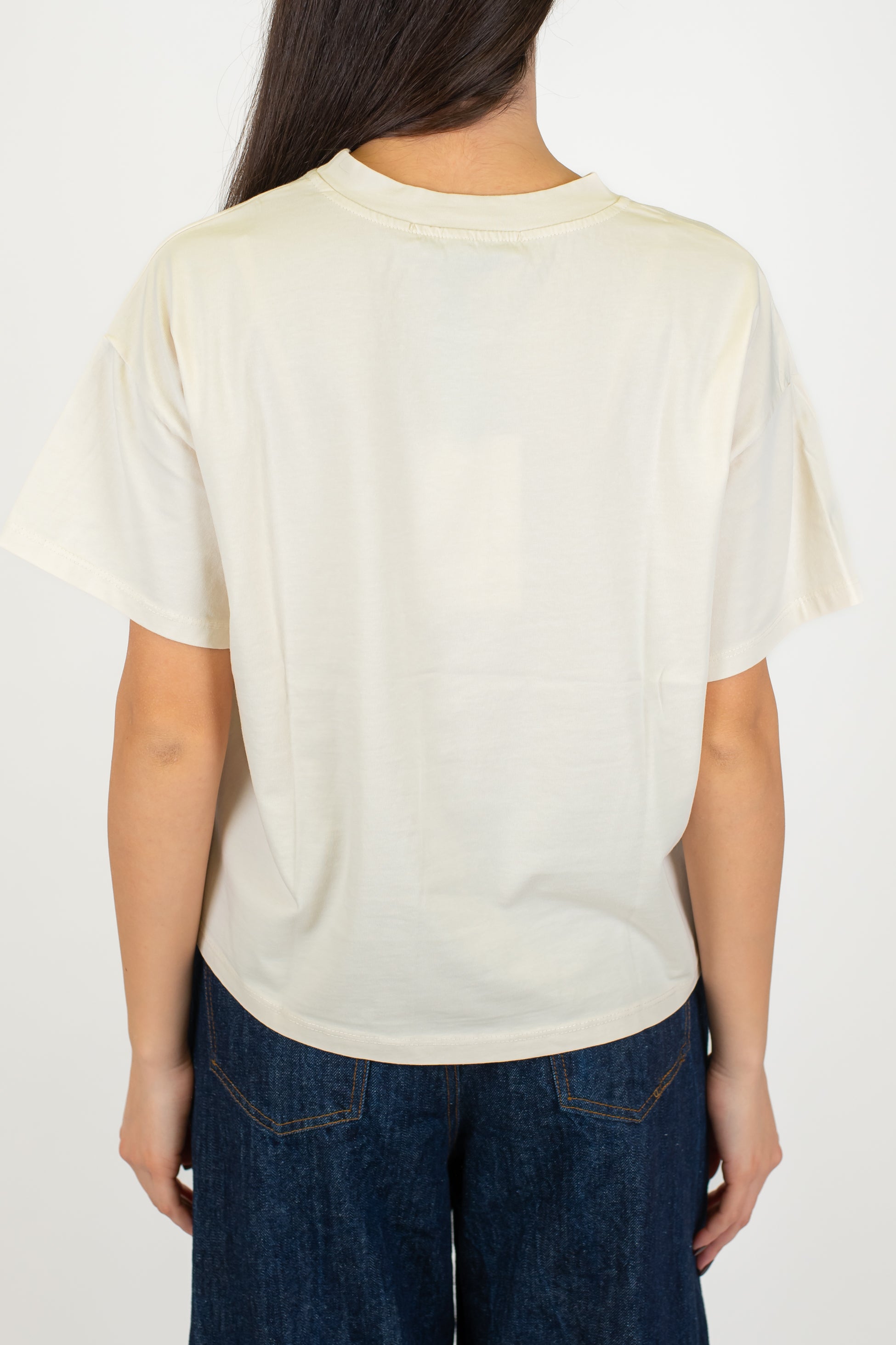 Haveone - T-shirt basic girocollo a scatola
