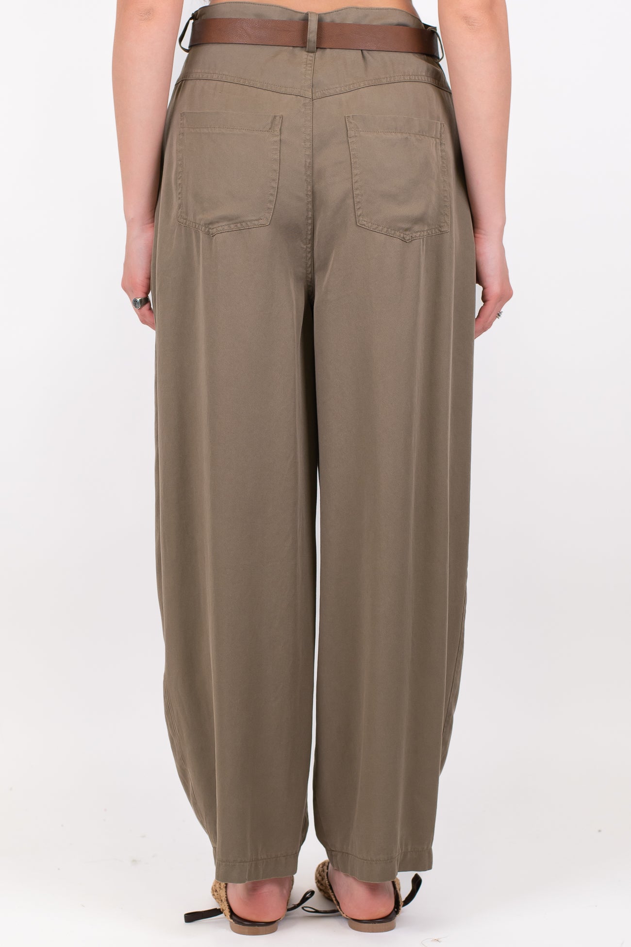 Tensione in - Pantalone barrell in lyocell