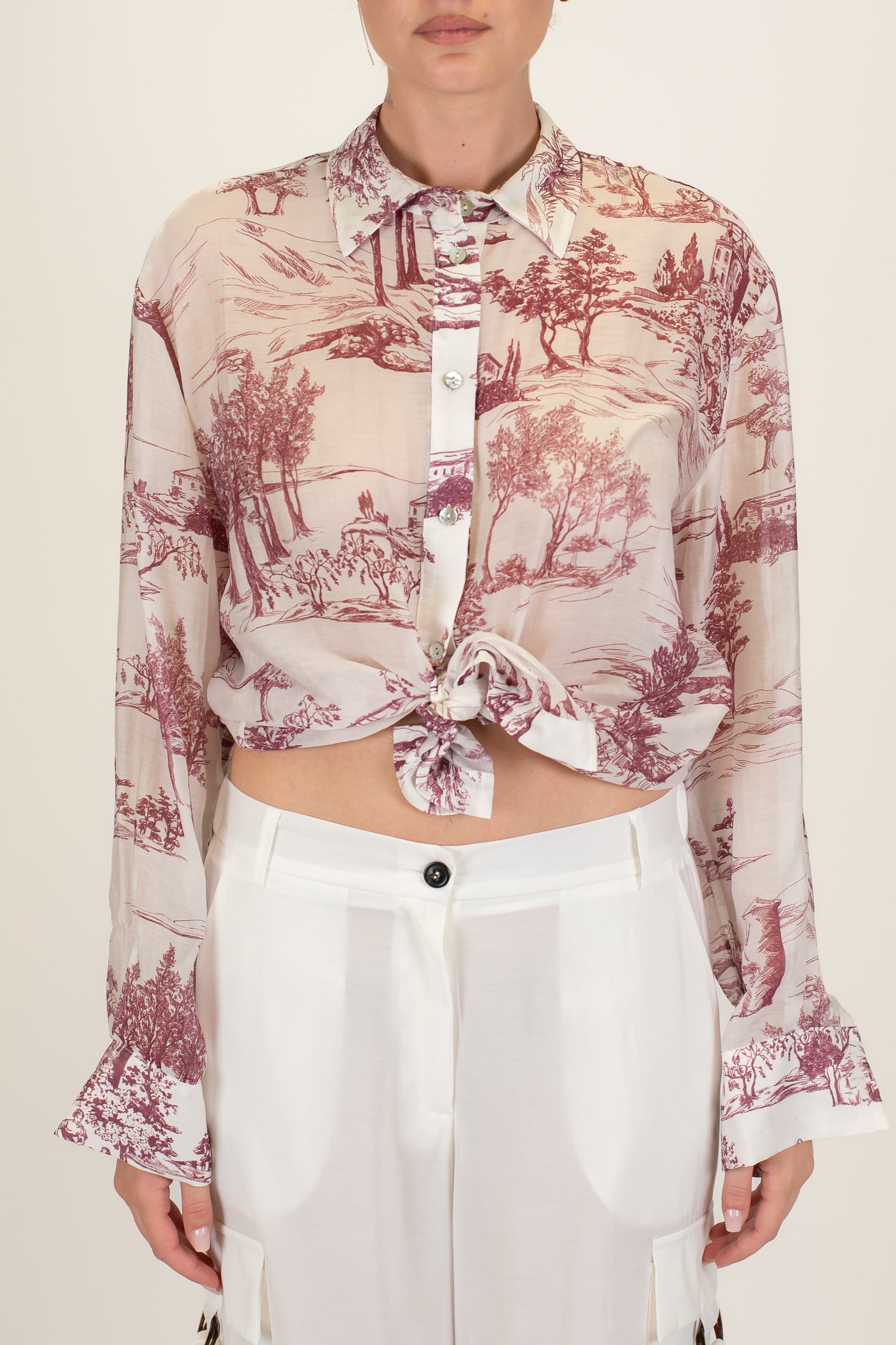 Tensione in - Camicia fantasia toile de jouy