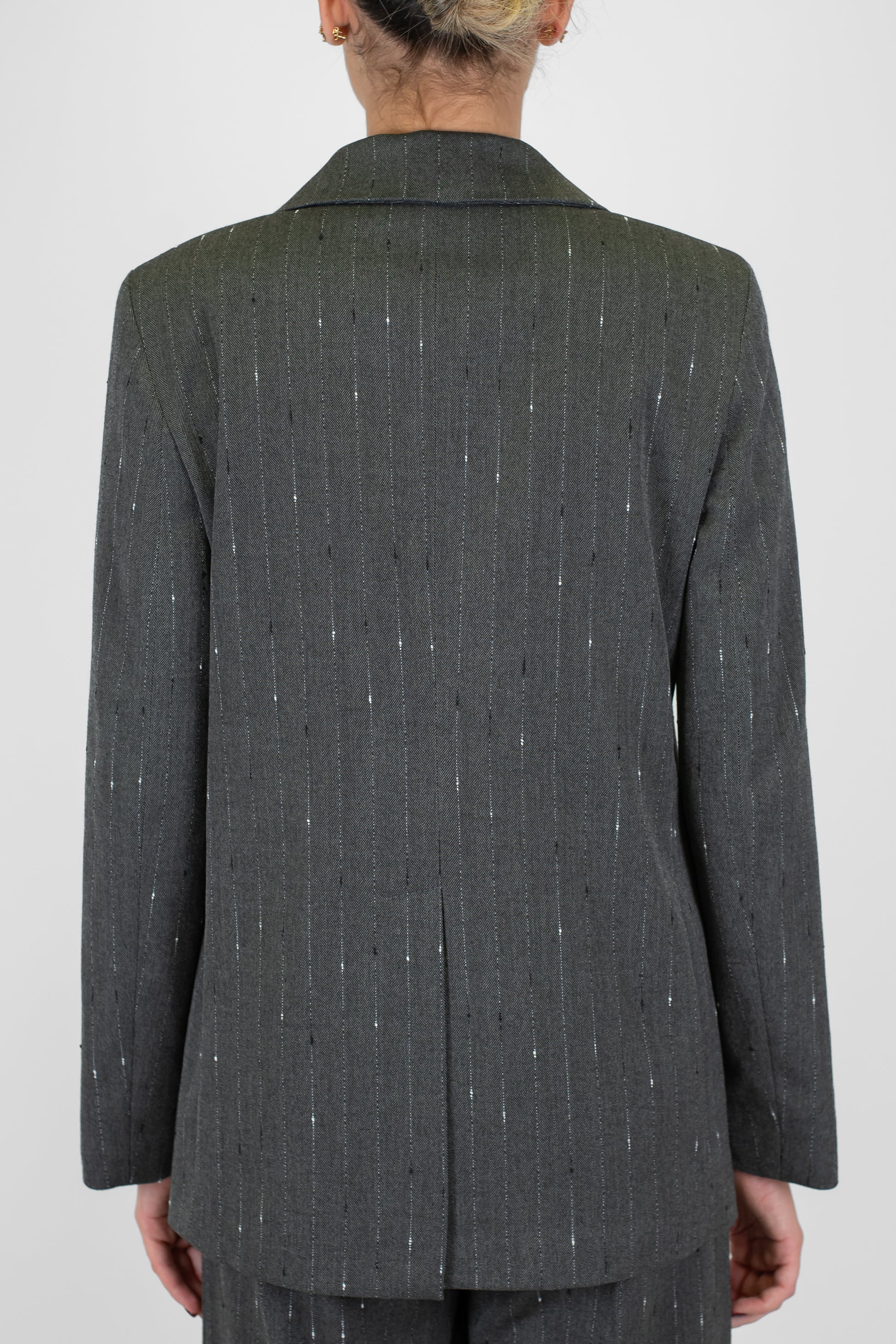 Maryley - Giacca doppiopetto gessata