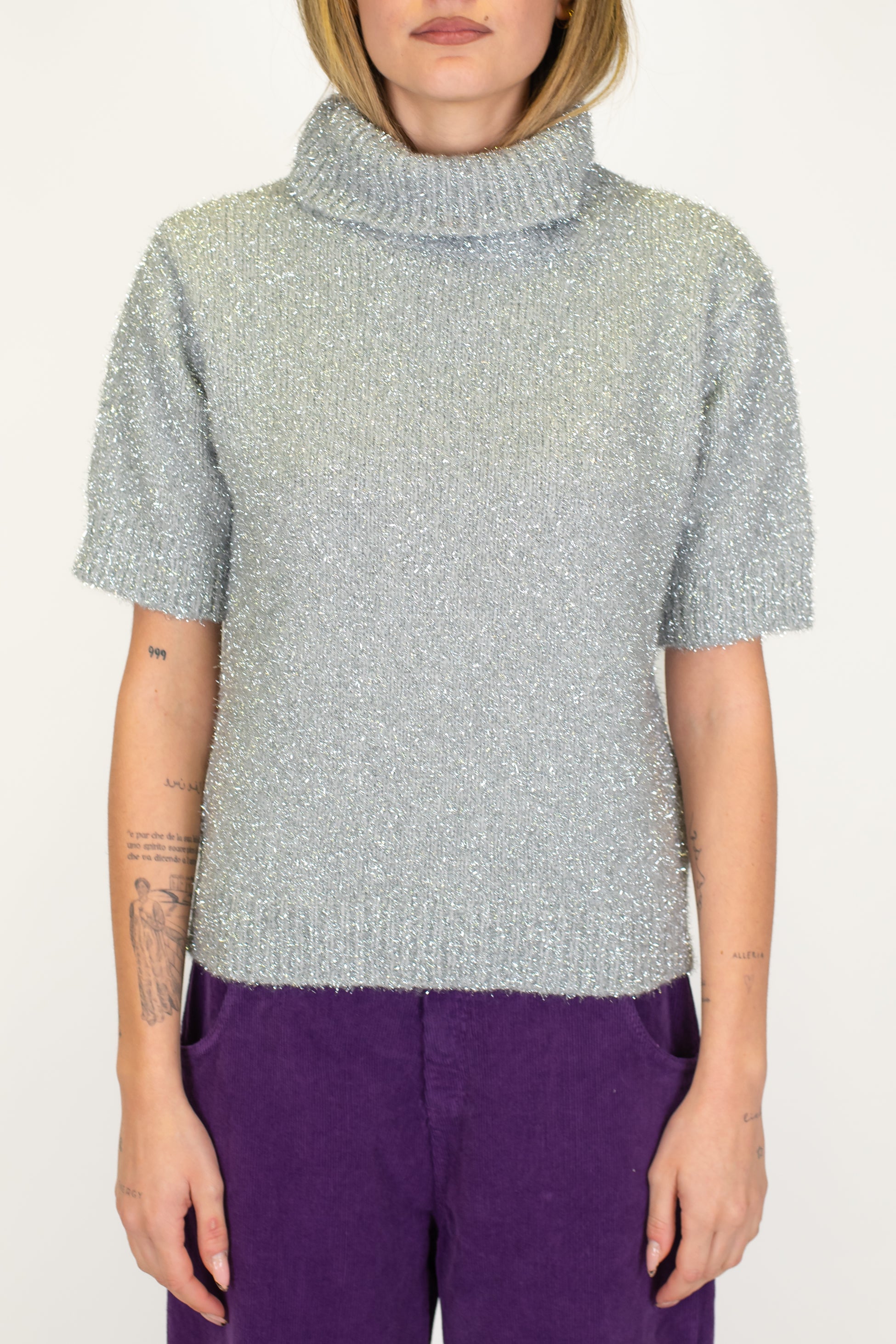 Haveone - Dolcevita mezzamanica lurex in misto lana