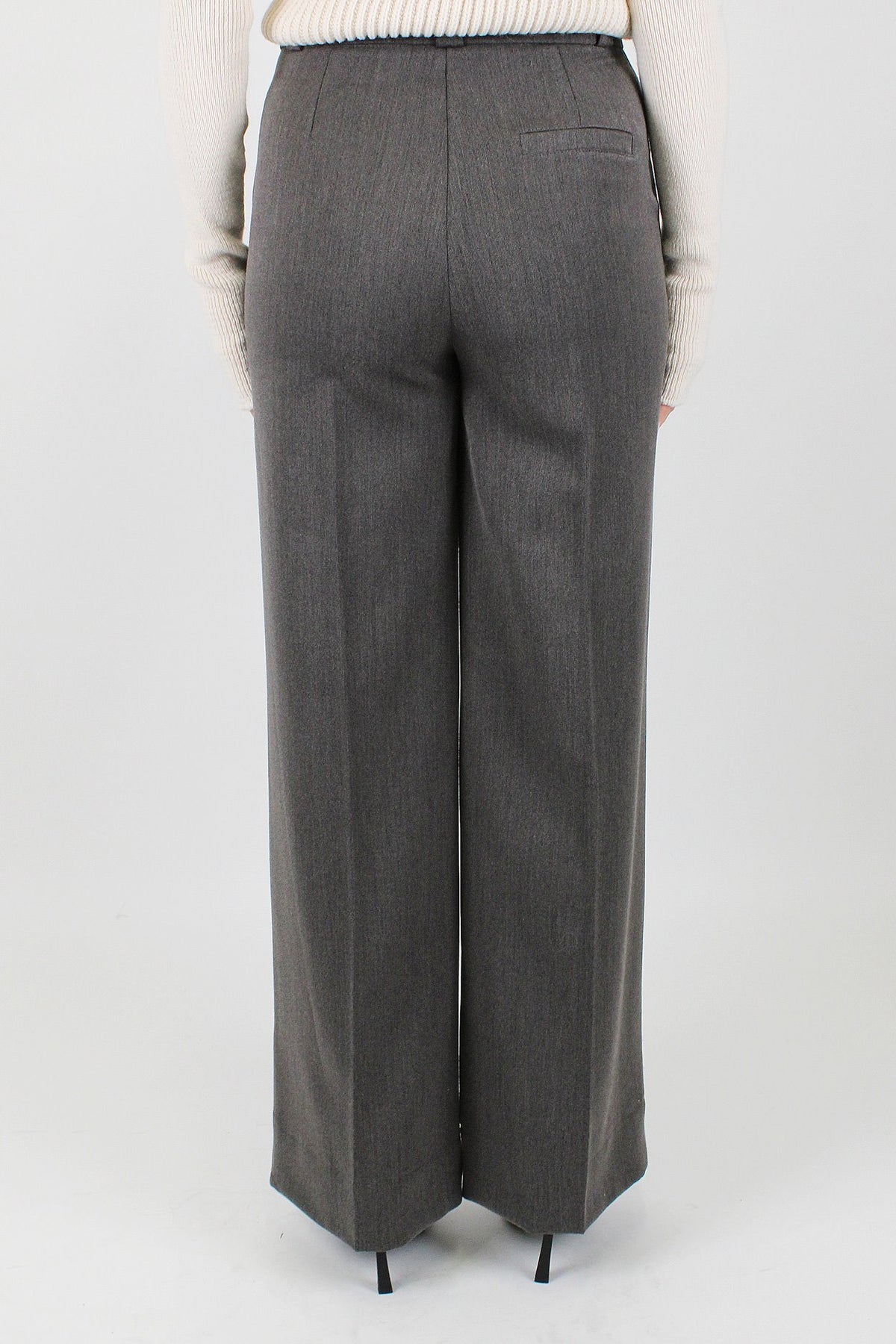 Maryley - Pantalone palazzo tasche a filo